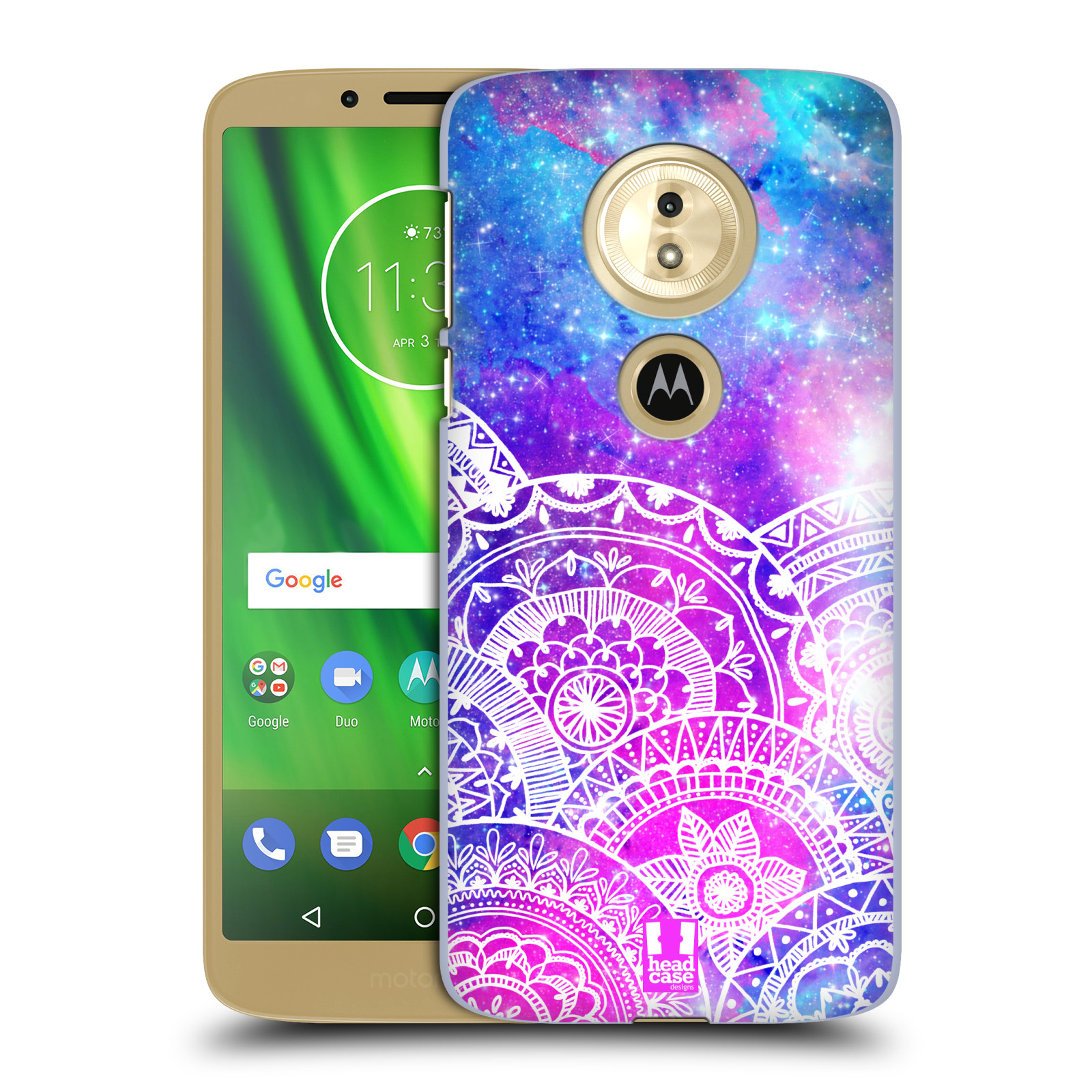 Pouzdro na mobil Motorola Moto E5 - HEAD CASE - Mandala nekonečná galaxie