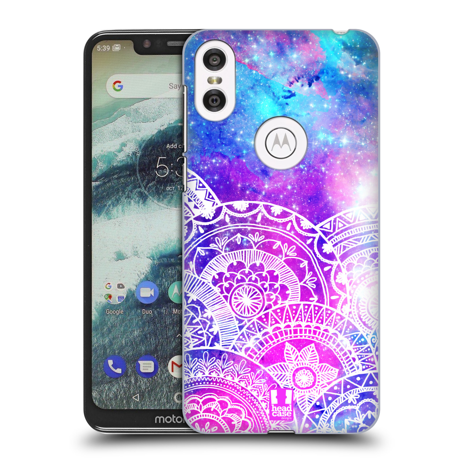 Pouzdro na mobil Motorola Moto ONE - HEAD CASE - Mandala nekonečná galaxie