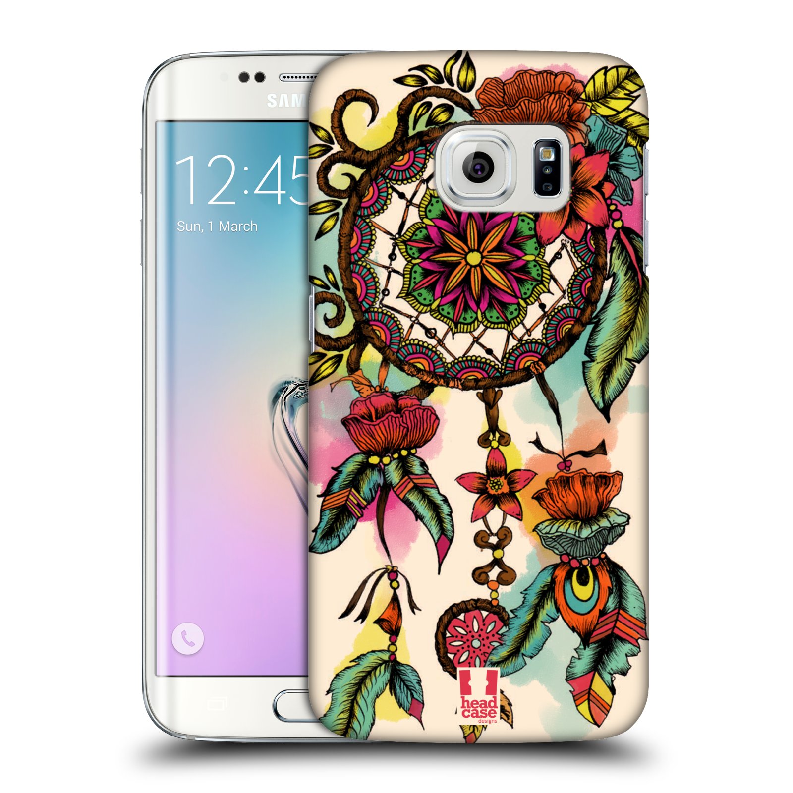 HEAD CASE plastový obal na mobil SAMSUNG Galaxy S6 EDGE (G9250, G925, G925F) vzor Květy lapač snů FLORID