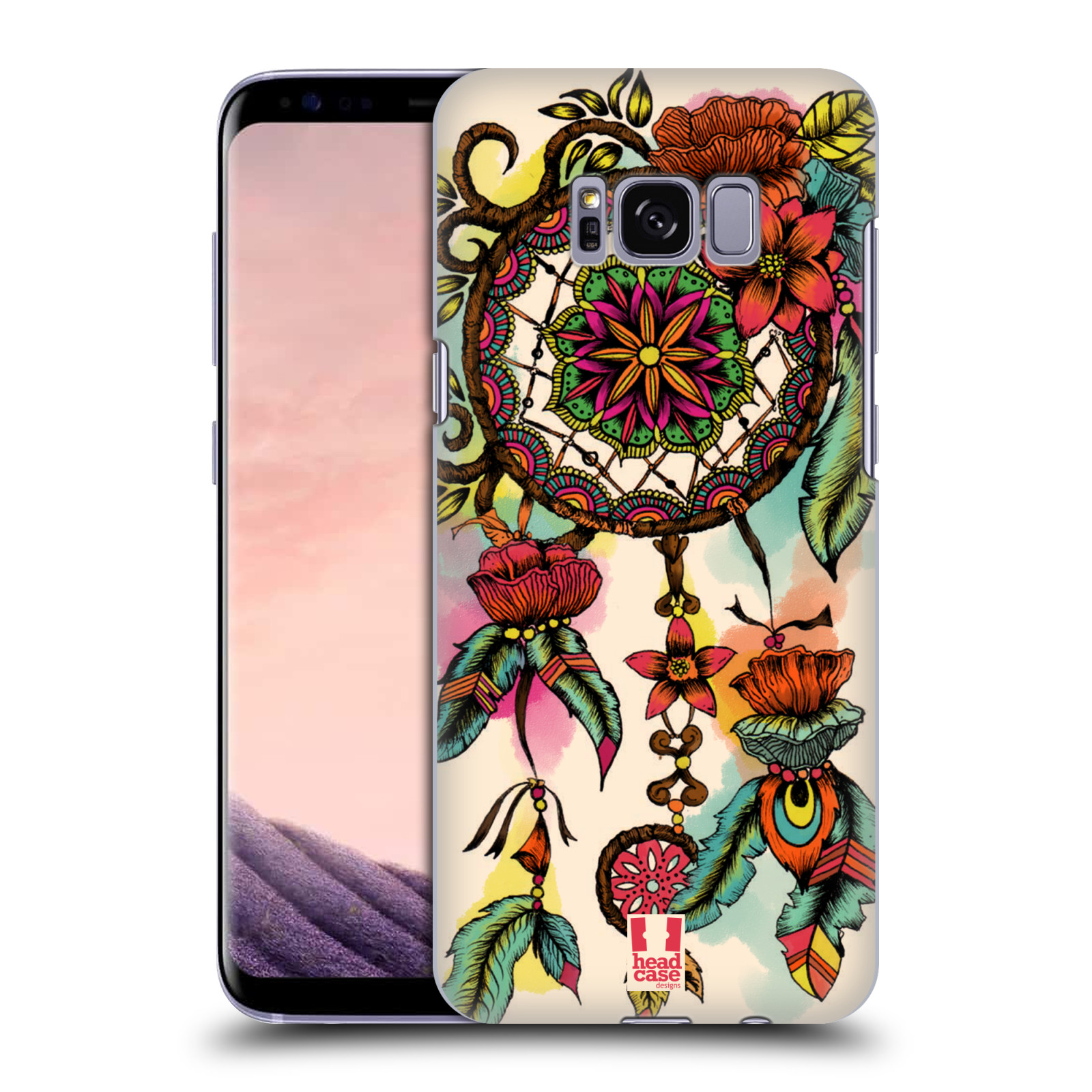 HEAD CASE plastový obal na mobil Samsung Galaxy S8 vzor Květy lapač snů FLORID