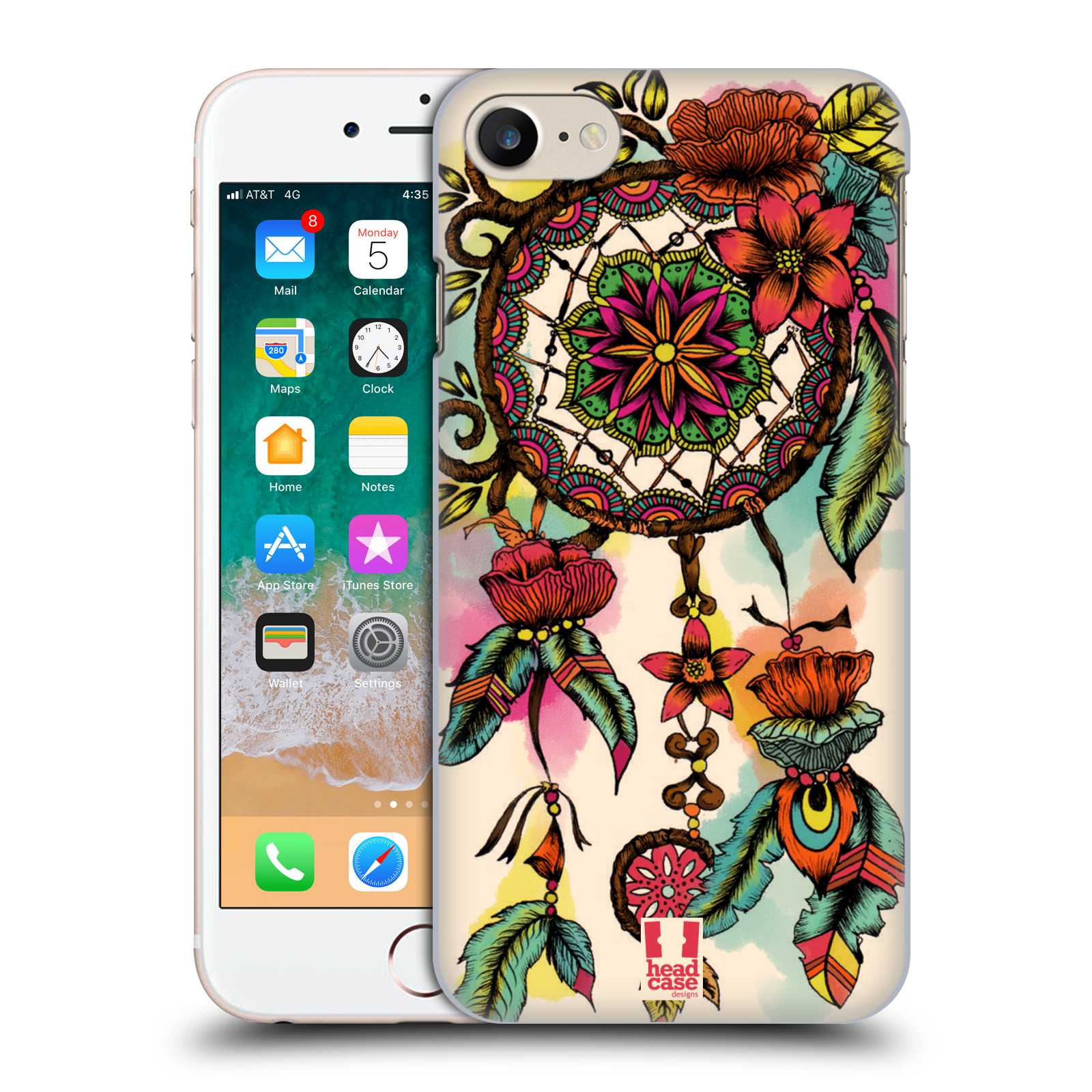 HEAD CASE plastový obal na mobil Apple Iphone 7 vzor Květy lapač snů FLORID