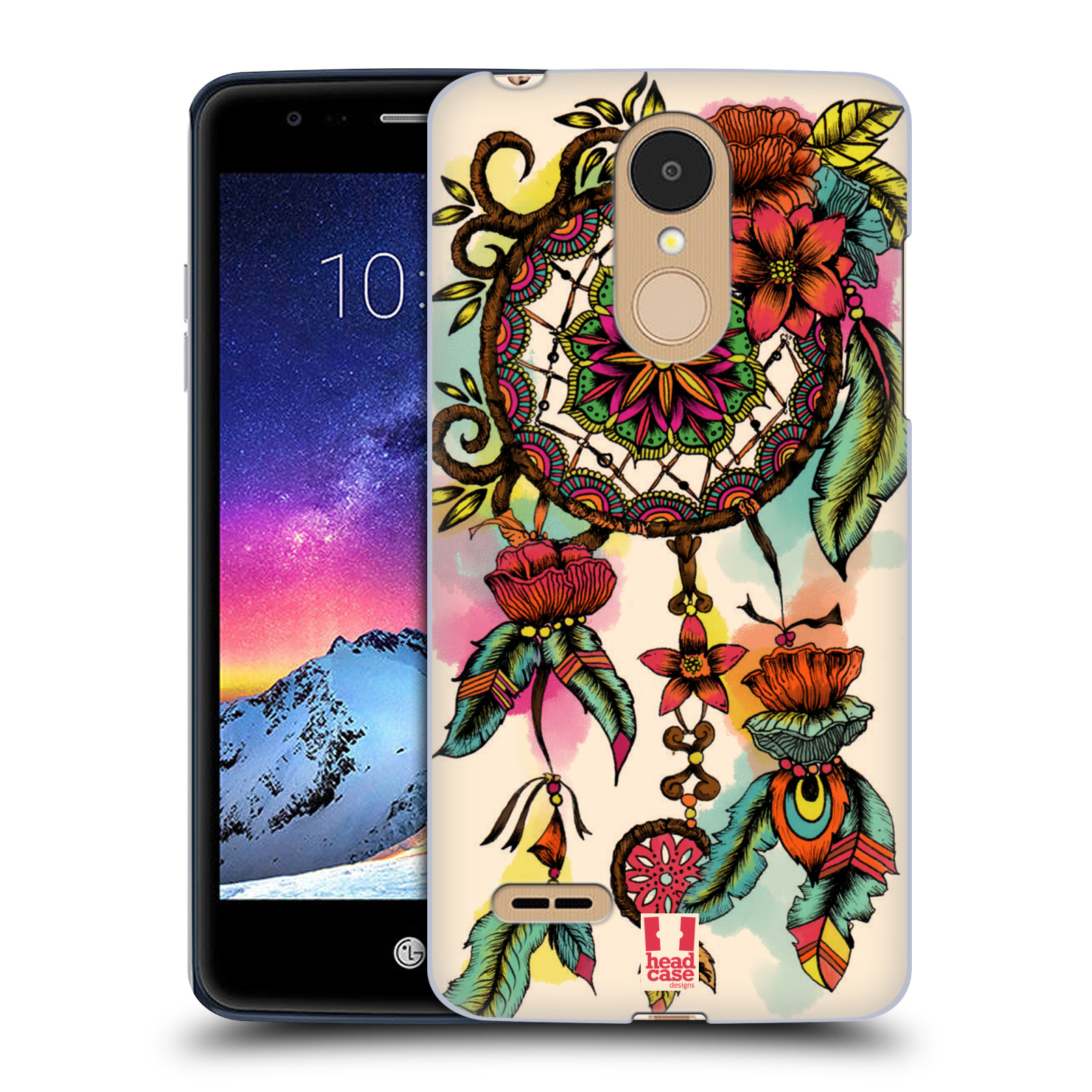 HEAD CASE plastový obal na mobil LG K9 / K8 2018 vzor Květy lapač snů FLORID