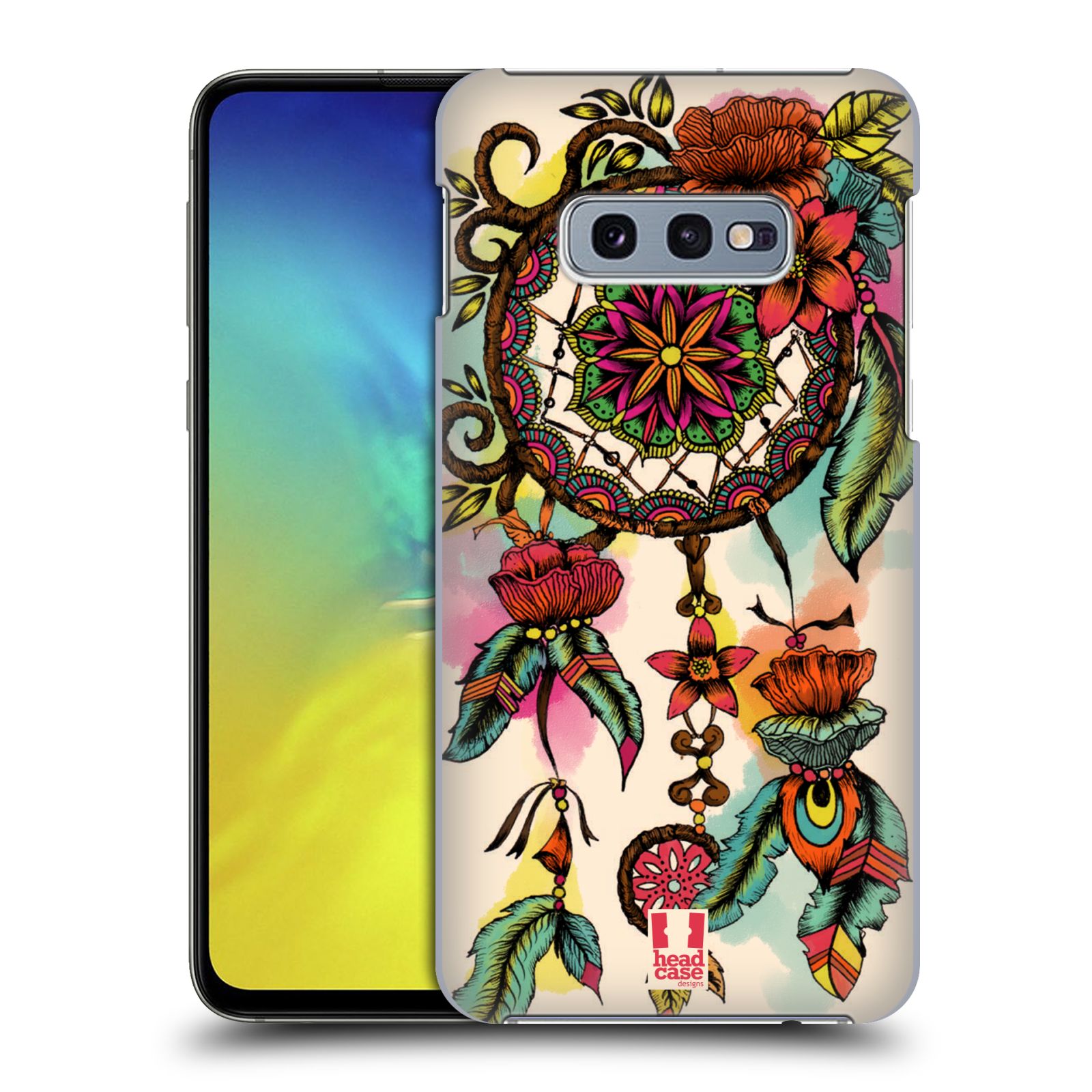 Pouzdro na mobil Samsung Galaxy S10e - HEAD CASE - vzor Květy lapač snů FLORID