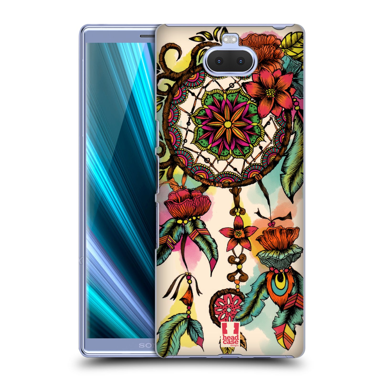Pouzdro na mobil Sony Xperia 10 - Head Case - vzor Květy lapač snů FLORID