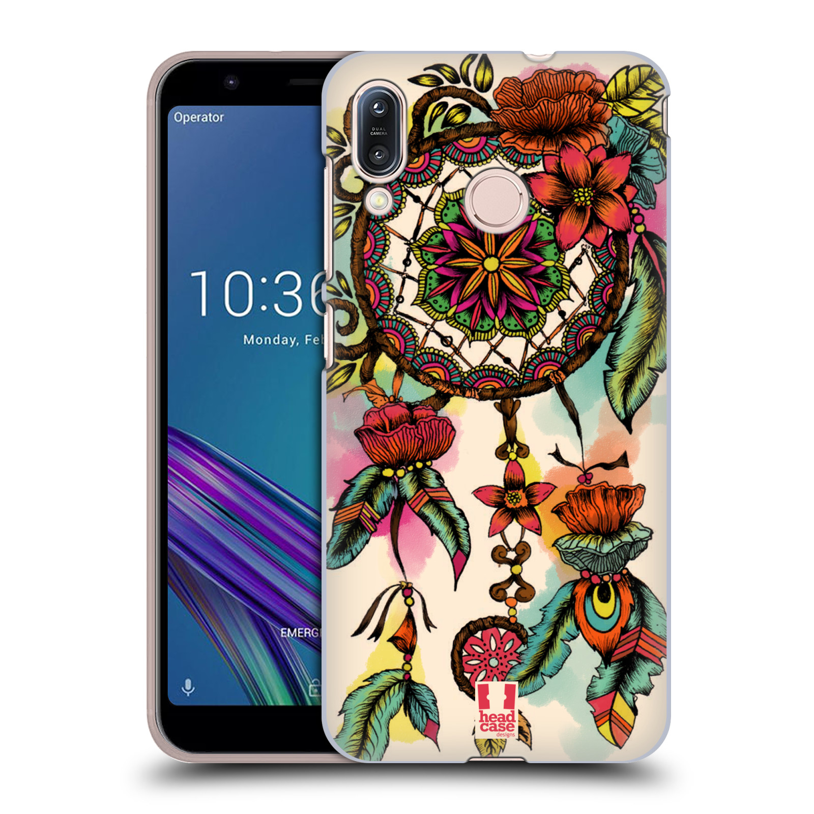 Pouzdro na mobil Asus Zenfone Max M1 (ZB555KL) - HEAD CASE - vzor Květy lapač snů FLORID