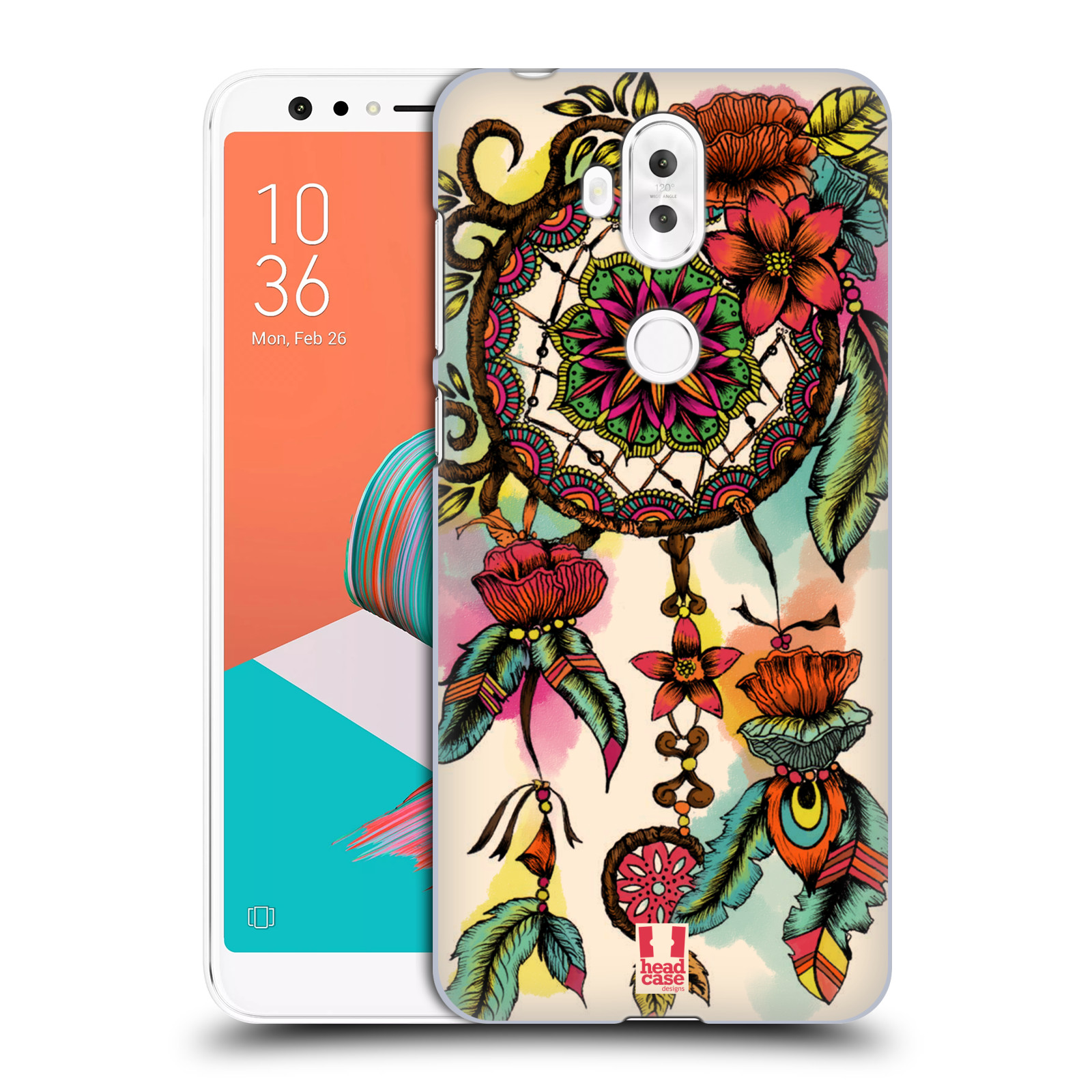 HEAD CASE plastový obal na mobil Asus Zenfone 5 LITE ZC600KL vzor Květy lapač snů FLORID