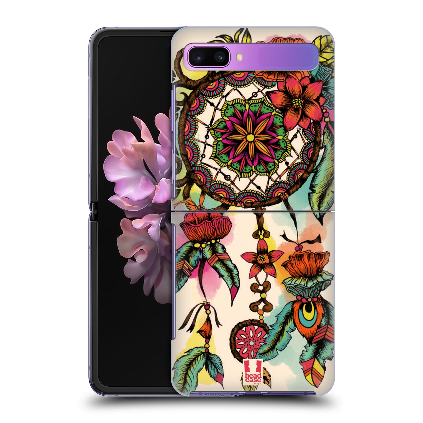 Zadní kryt na mobil Samsung Galaxy Z Flip vzor Květy lapač snů FLORID