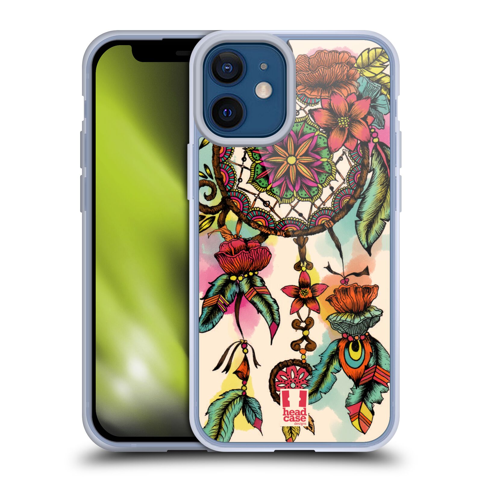 Plastový obal na mobil Apple Iphone 12 MINI vzor Květy lapač snů FLORID