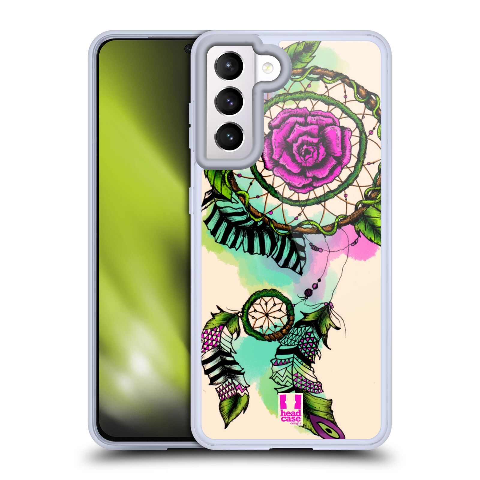 Plastový obal HEAD CASE na mobil Samsung Galaxy S21 5G vzor Květy lapač snů růže