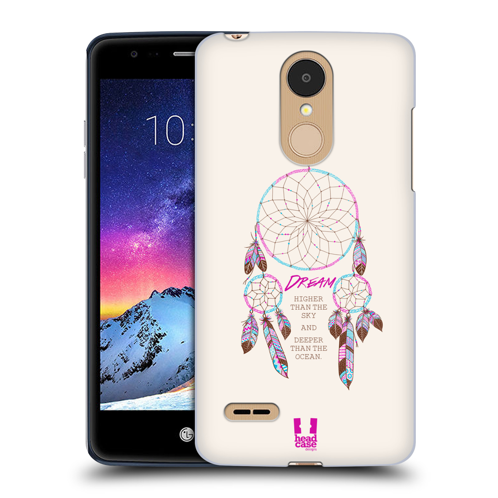 HEAD CASE plastový obal na mobil LG K9 / K8 2018 vzor Lapač snů růžová
