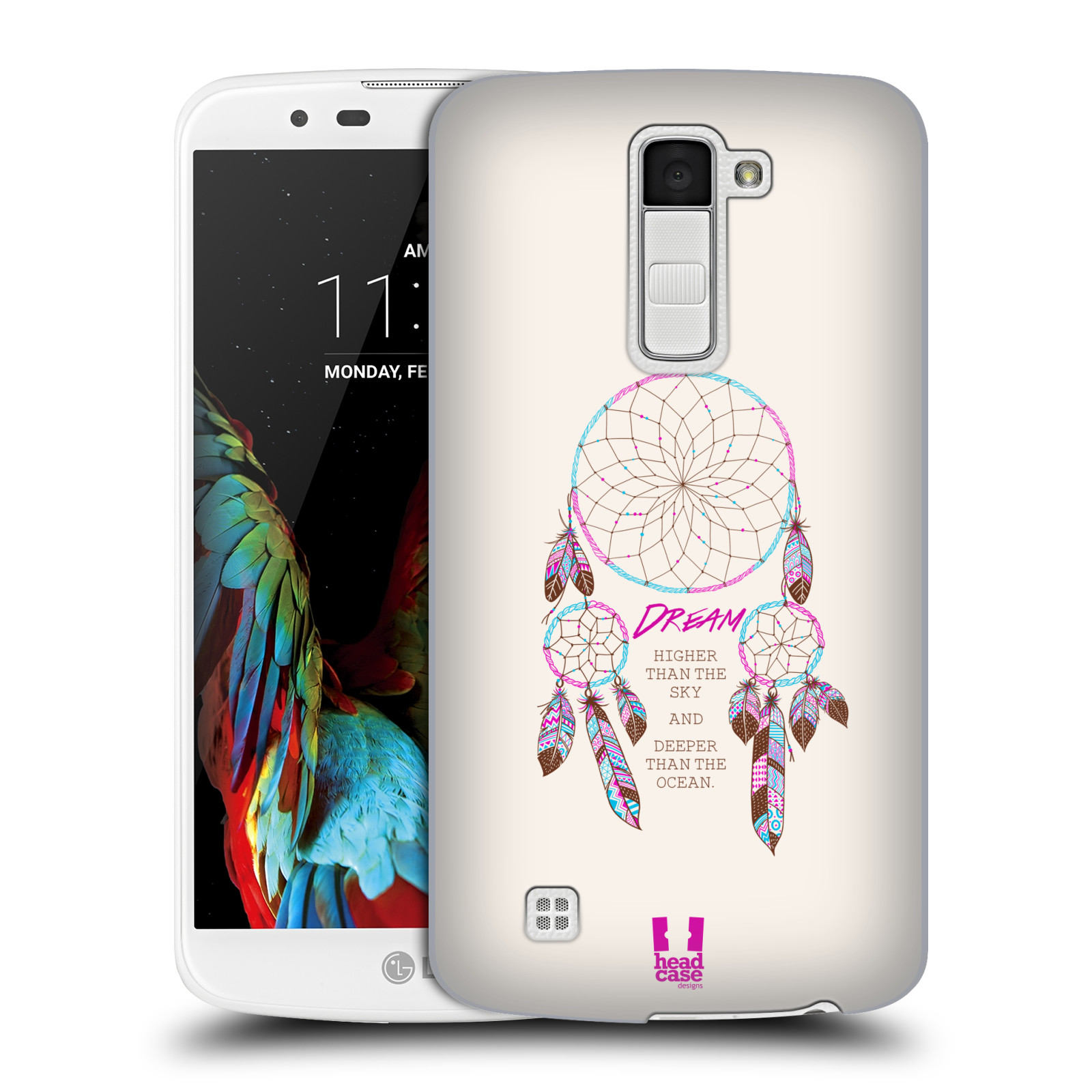 HEAD CASE plastový obal na mobil LG K10 vzor Lapač snů růžová