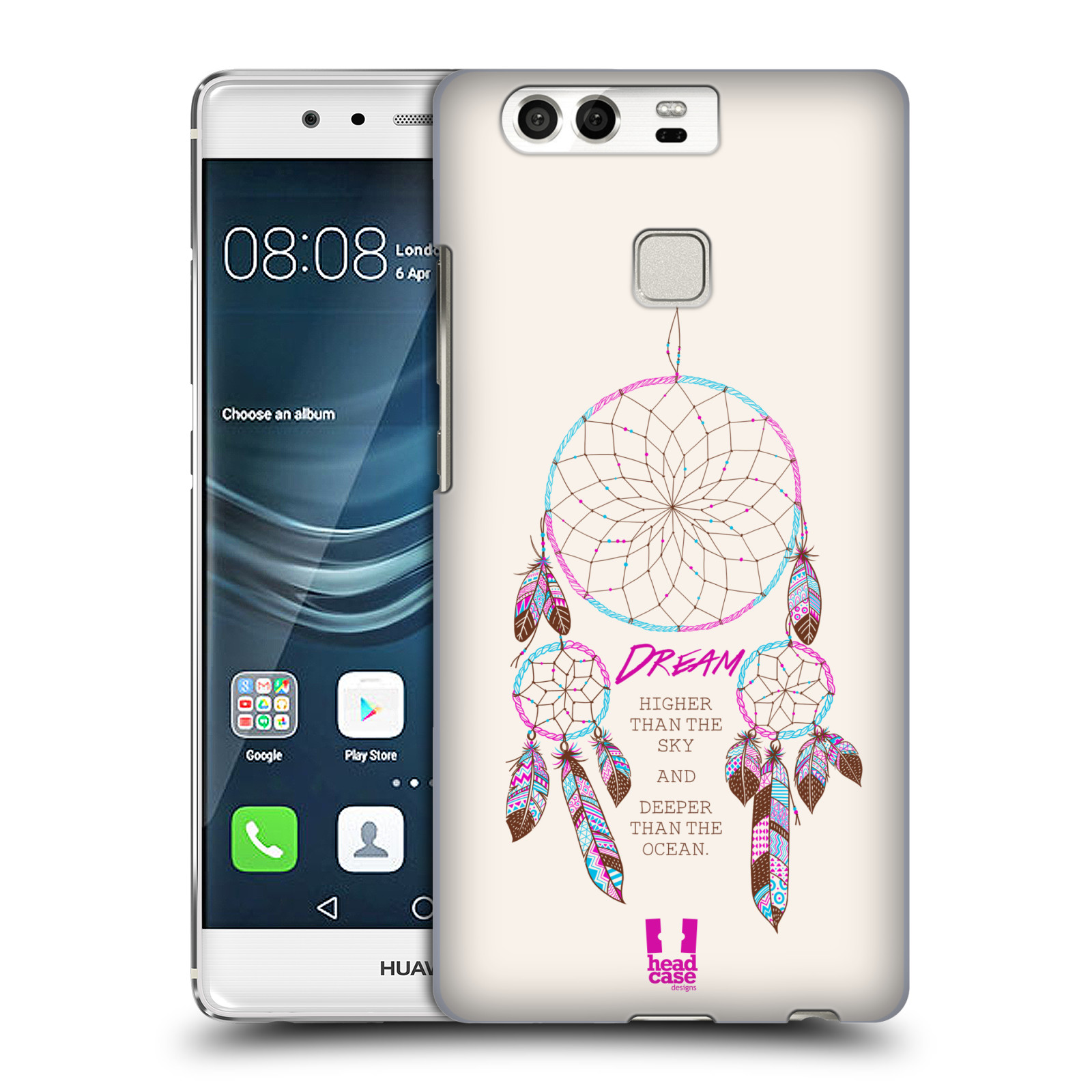 HEAD CASE plastový obal na mobil Huawei P9 / P9 DUAL SIM vzor Lapač snů růžová