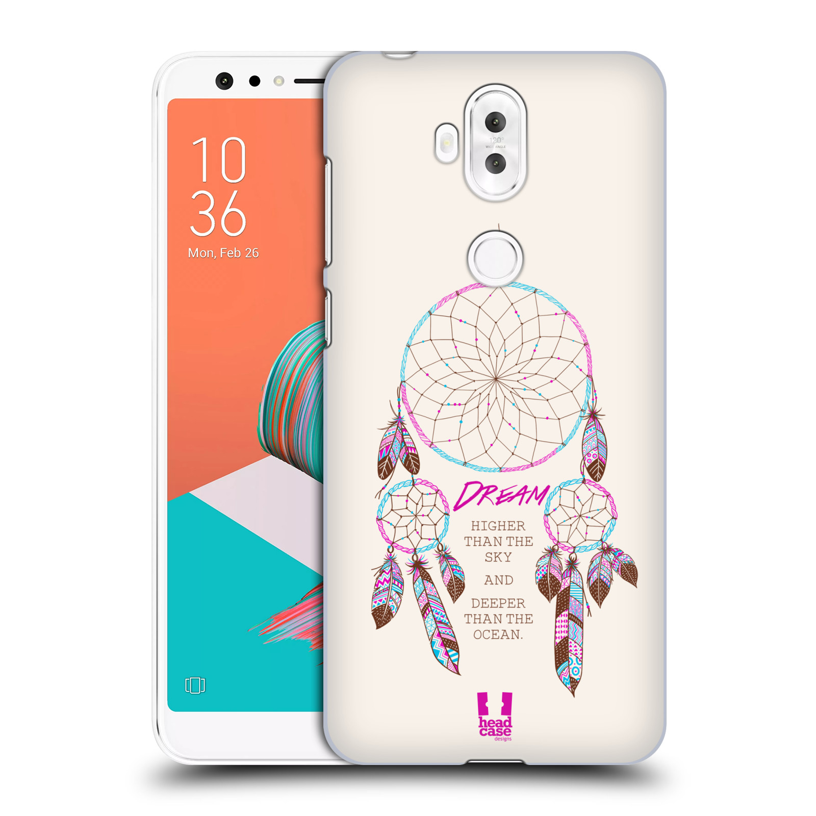 HEAD CASE plastový obal na mobil Asus Zenfone 5 LITE ZC600KL vzor Lapač snů růžová