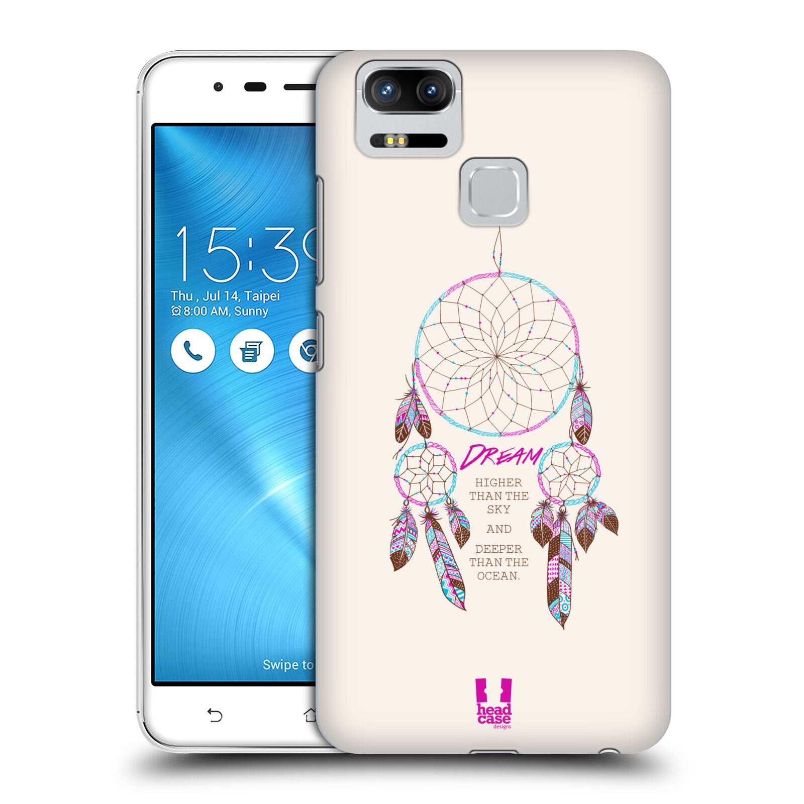 HEAD CASE plastový obal na mobil Asus Zenfone 3 Zoom ZE553KL vzor Lapač snů růžová