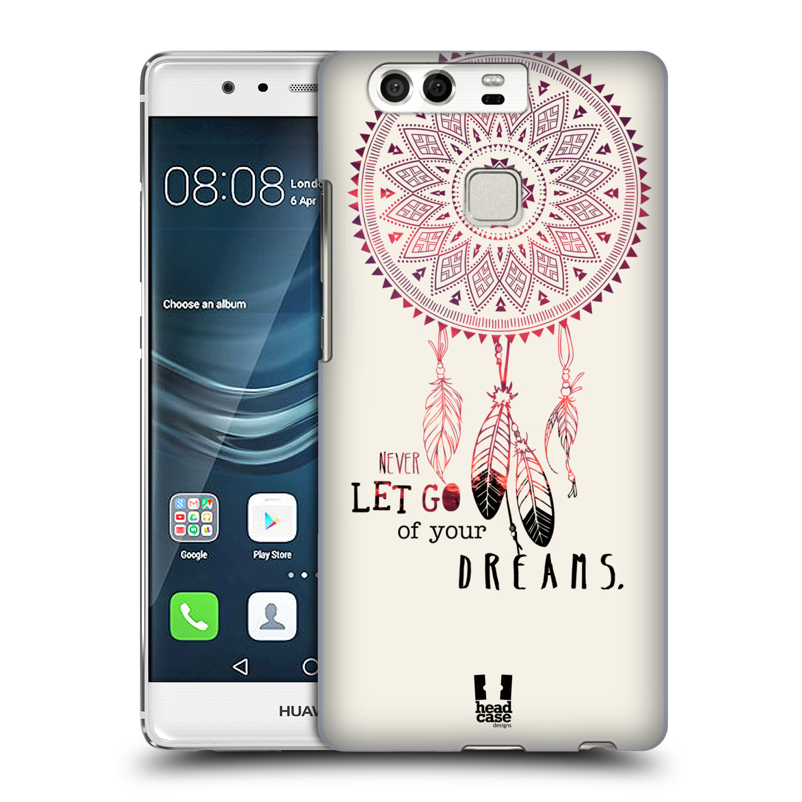 HEAD CASE plastový obal na mobil Huawei P9 / P9 DUAL SIM vzor Lapač snů ČERVENÁ