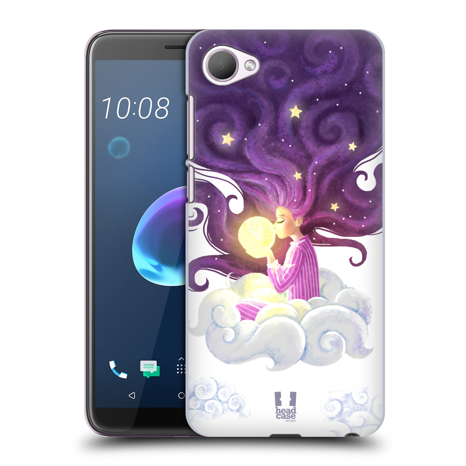 Pouzdro na mobil HTC Desire 12 / Desire 12 DUAL SIM - HEAD CASE - polibek měsíce