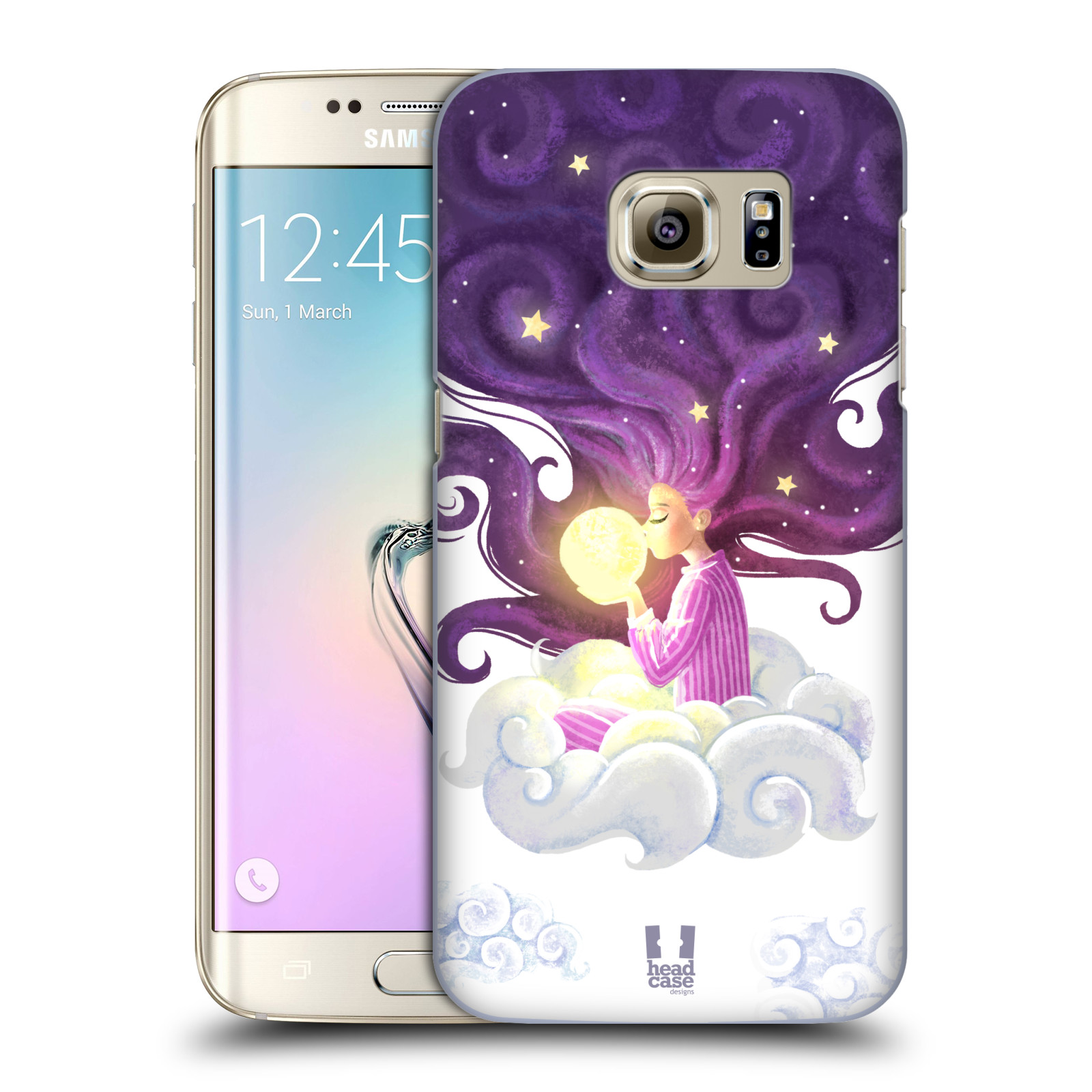 Pouzdro na mobil Samsung Galaxy S7 EDGE - HEAD CASE - polibek měsíce