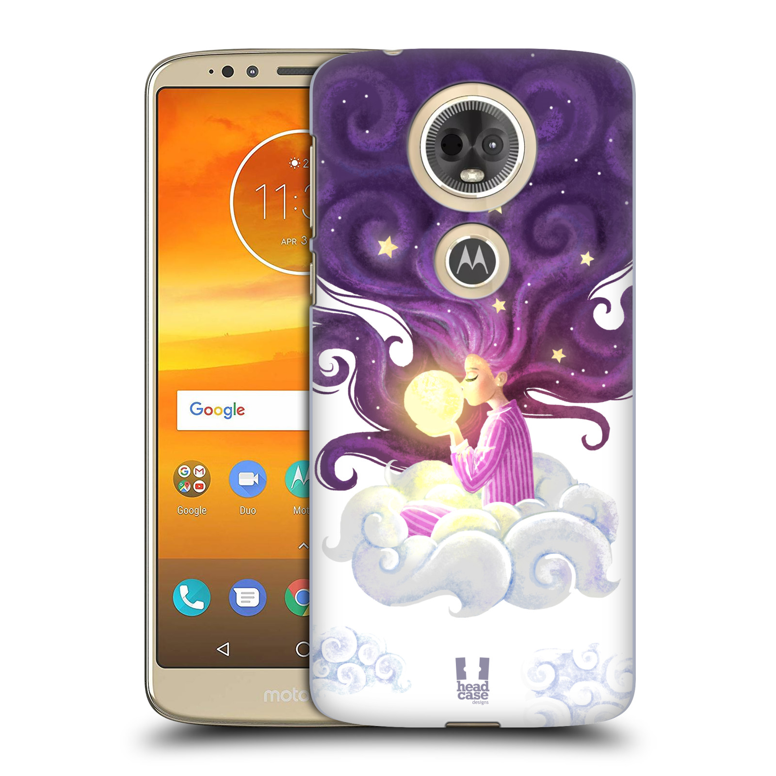 Pouzdro na mobil Motorola Moto E5 PLUS - HEAD CASE - polibek měsíce