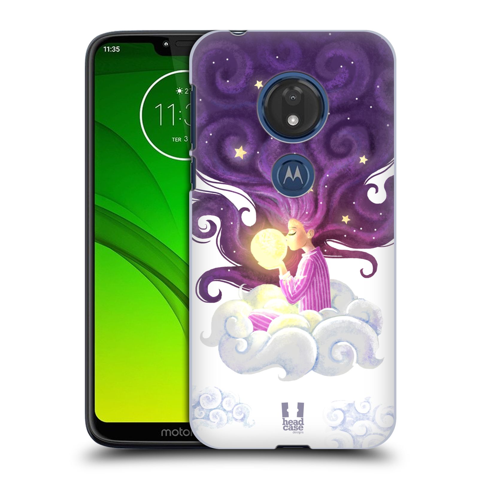Pouzdro na mobil Motorola Moto G7 Play - HEAD CASE - polibek měsíce