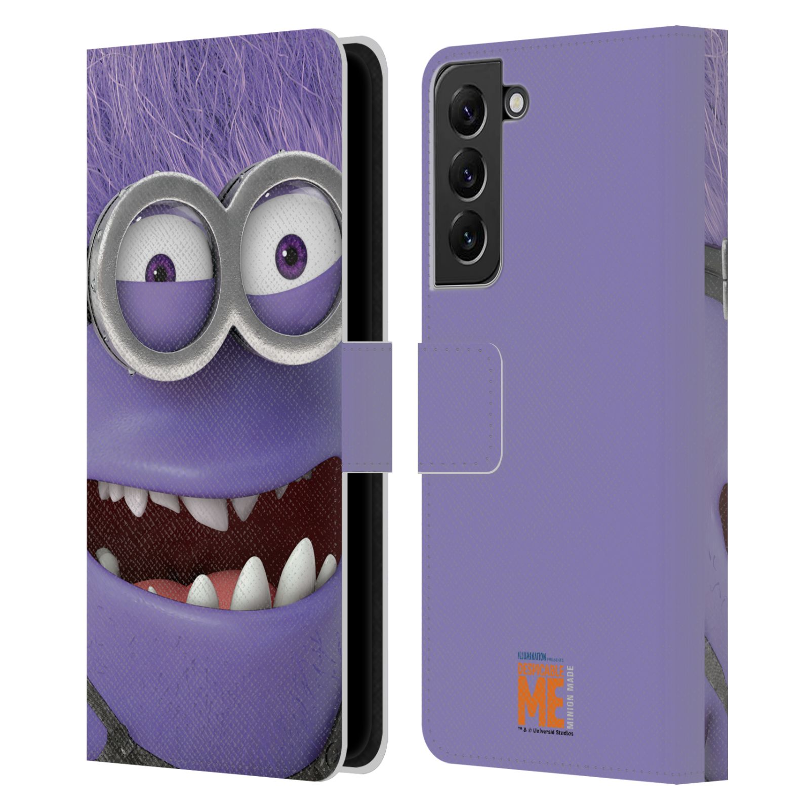 Pouzdro HEAD CASE na mobil Samsung Galaxy S22+ / S22+ 5G  Mimoň ďáblík fialový