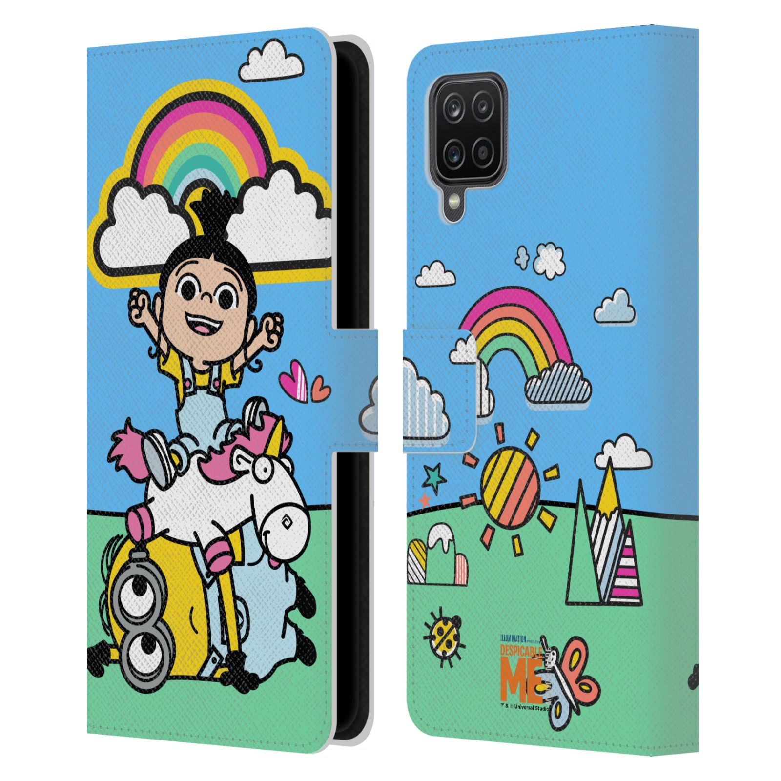 Pouzdro HEAD CASE na mobil Samsung Galaxy A12 kresba Agnes, mimoň, jednorožec