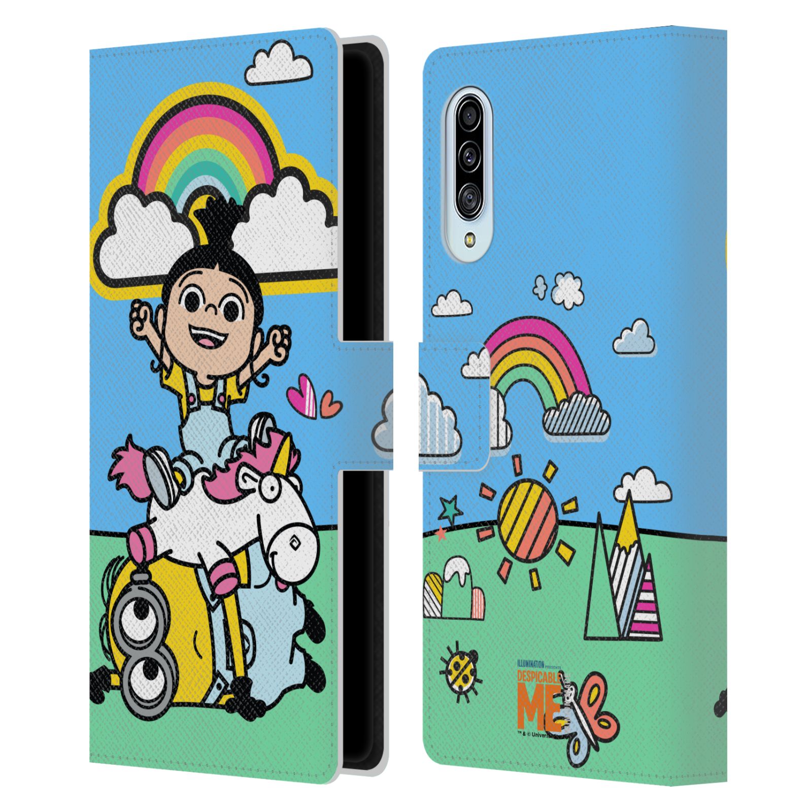 Pouzdro HEAD CASE na mobil Samsung Galaxy A90 5G kresba Agnes, mimoň, jednorožec