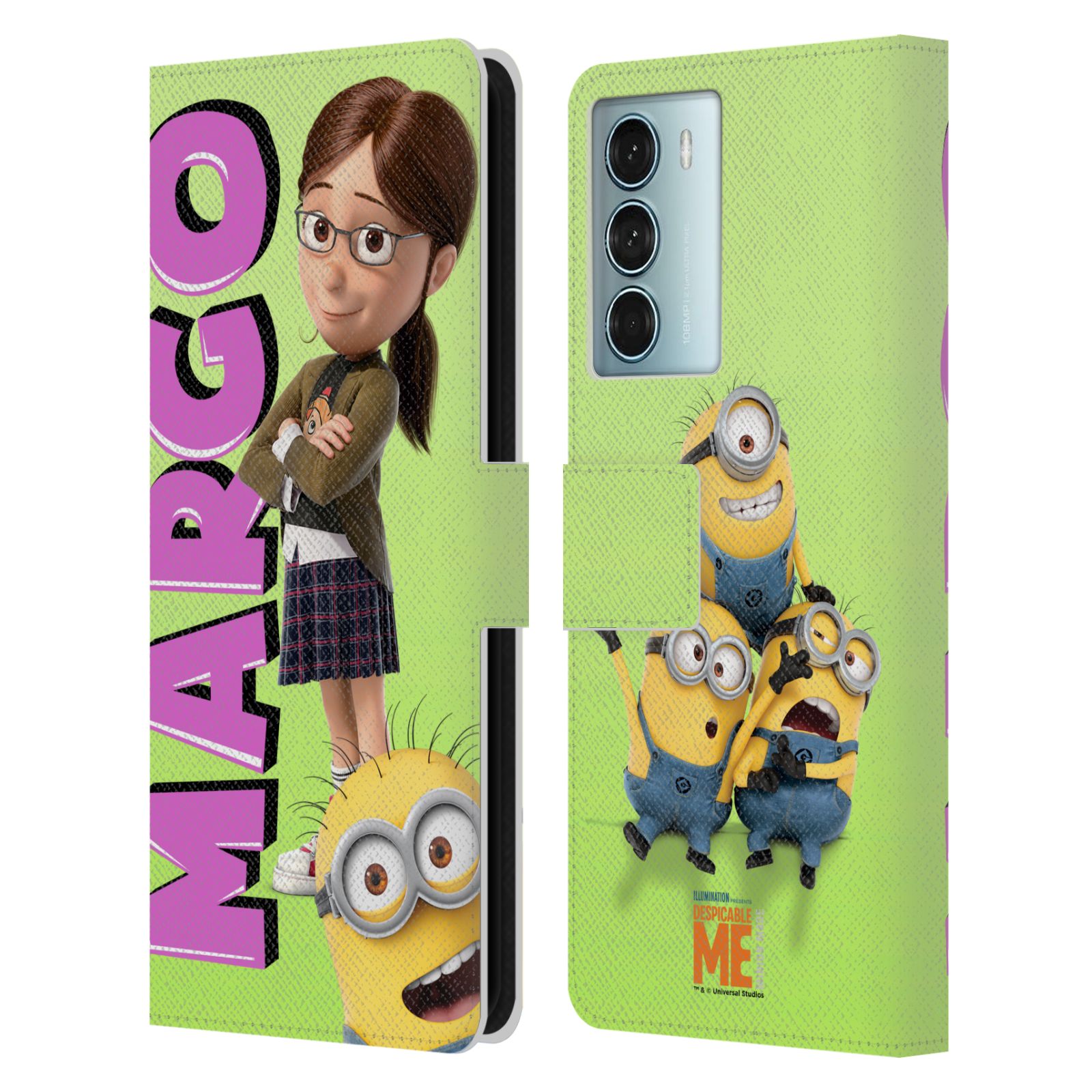 Pouzdro HEAD CASE na mobil Motorola Moto G200 5G  Margo a mimoni zelená