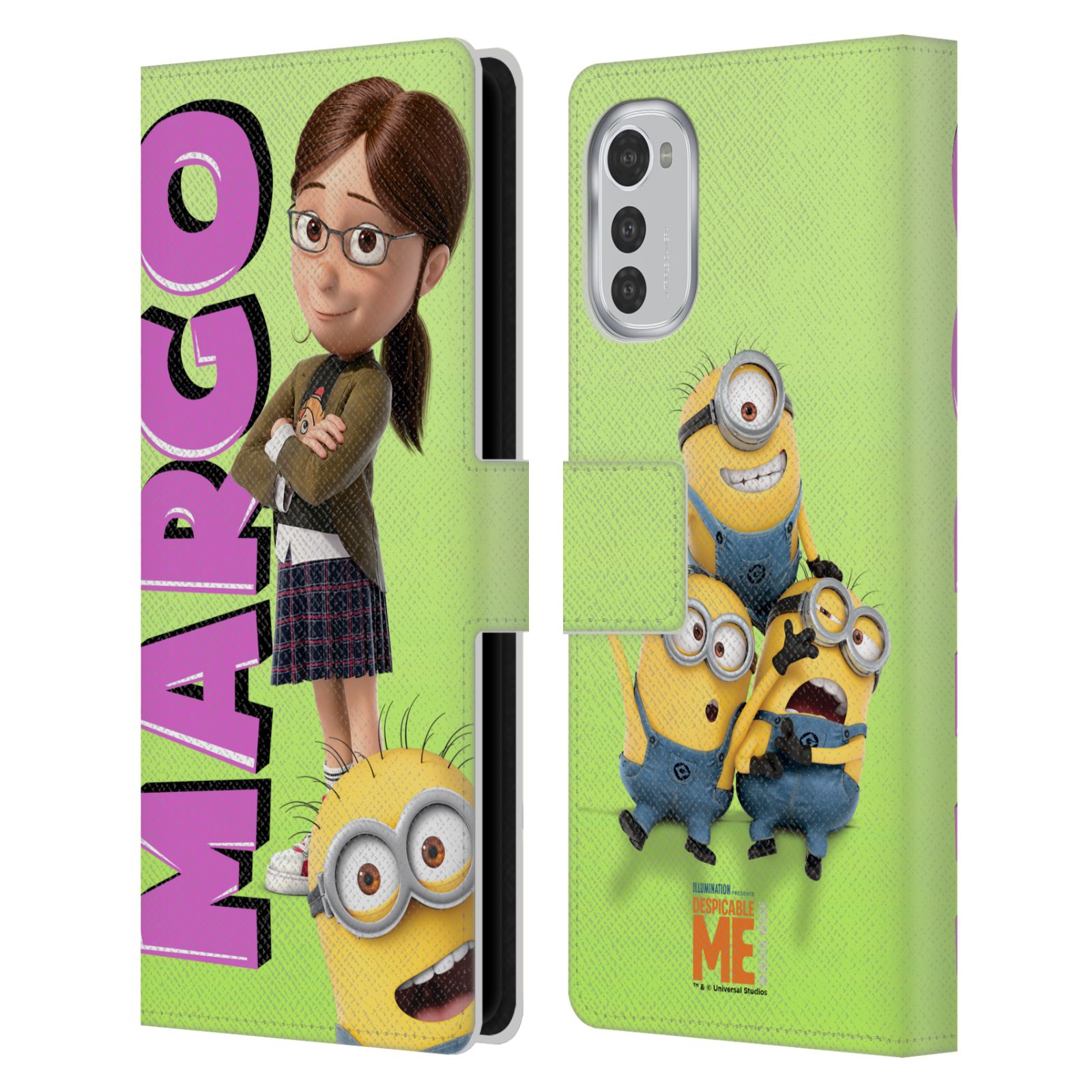 Pouzdro HEAD CASE na mobil Motorola Moto E32 / E32s  Margo a mimoni zelená