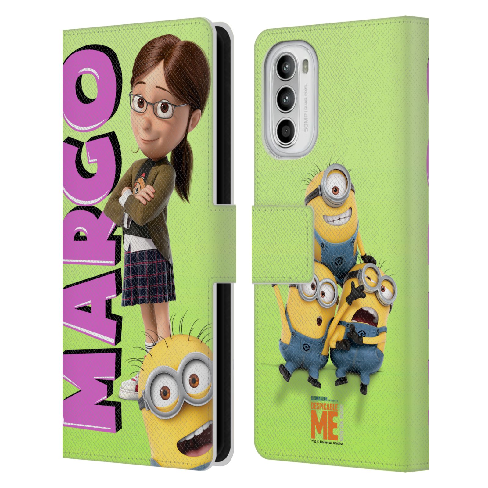 Pouzdro HEAD CASE na mobil Motorola Moto G52  Margo a mimoni zelená