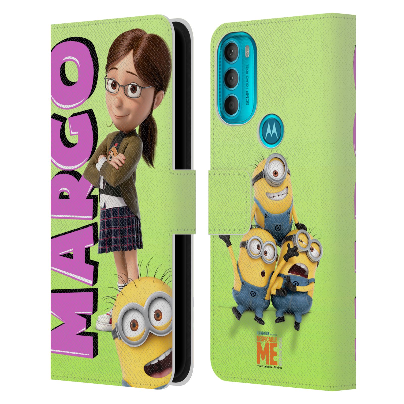 Pouzdro HEAD CASE na mobil Motorola Moto G71 5G  Margo a mimoni zelená