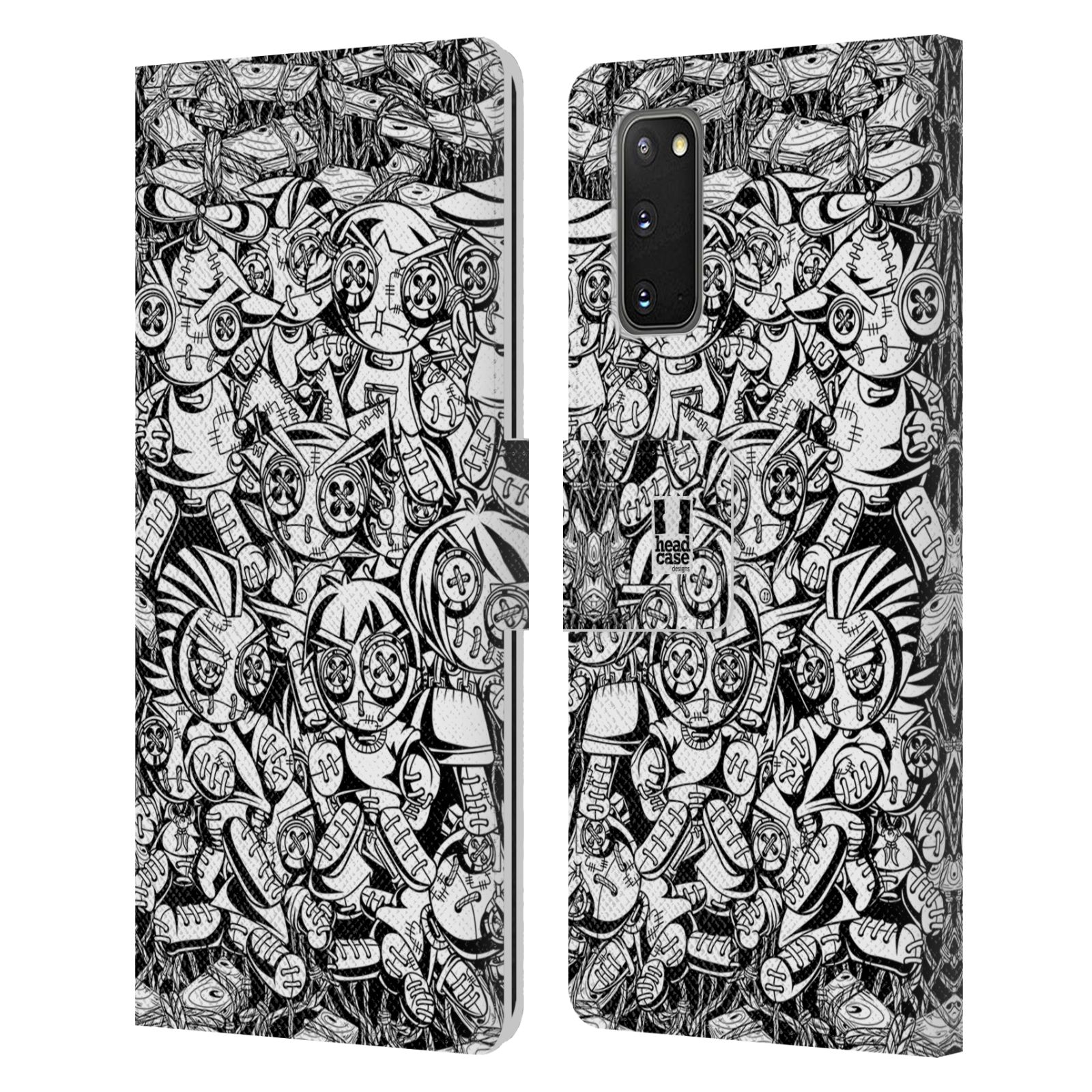 Pouzdro na mobil Samsung Galaxy S20 woodoo panenka černobílá