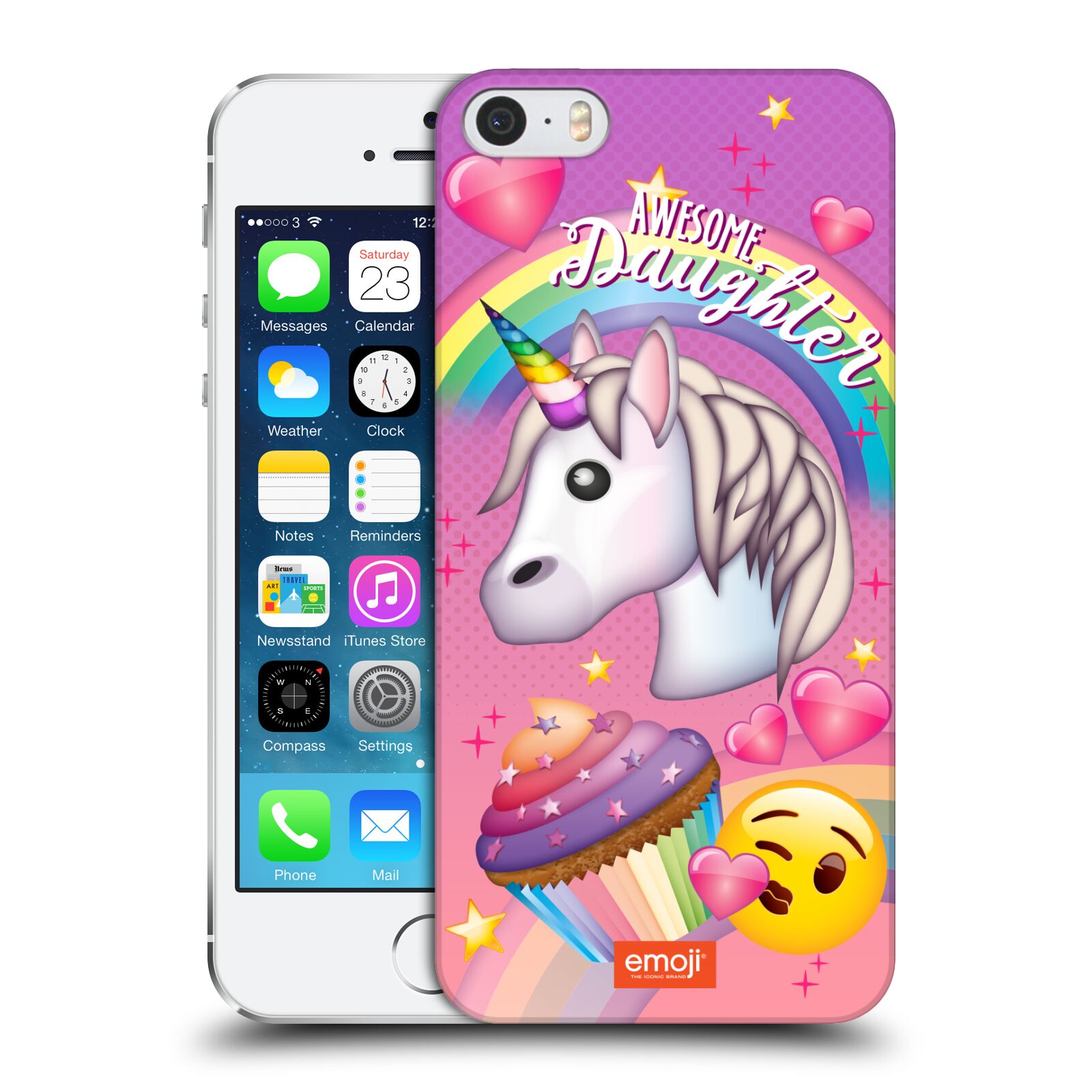 Zadní obal pro mobil Apple Iphone 5/5S/SE 2015 - HEAD CASE - Emoji - Jednorožci a smajlíci