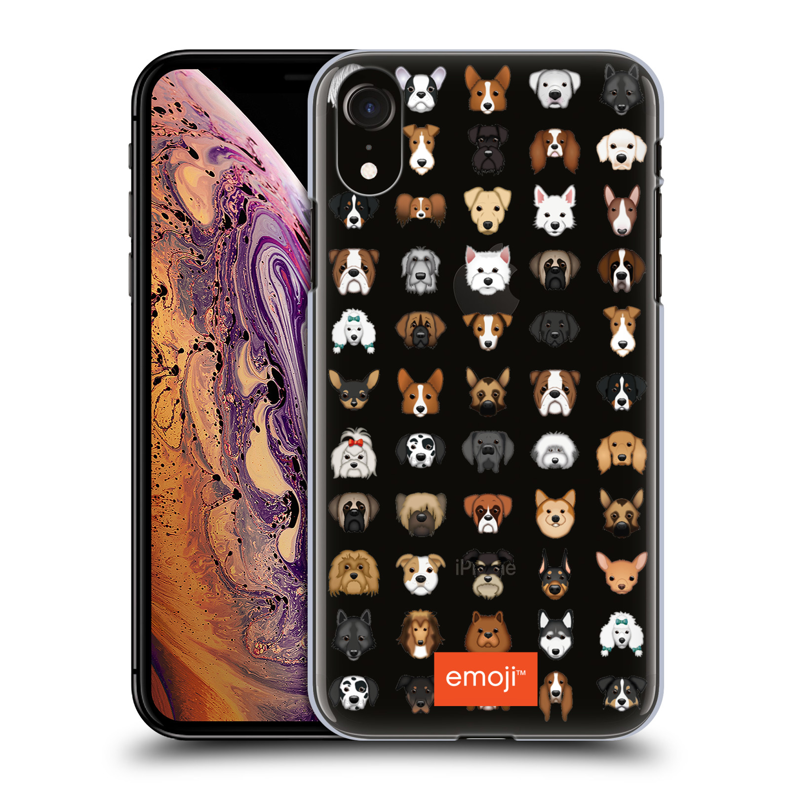 HEAD CASE plastový obal na mobil Apple Iphone XR oficiální kryt EMOJI rasy pejsků série 2