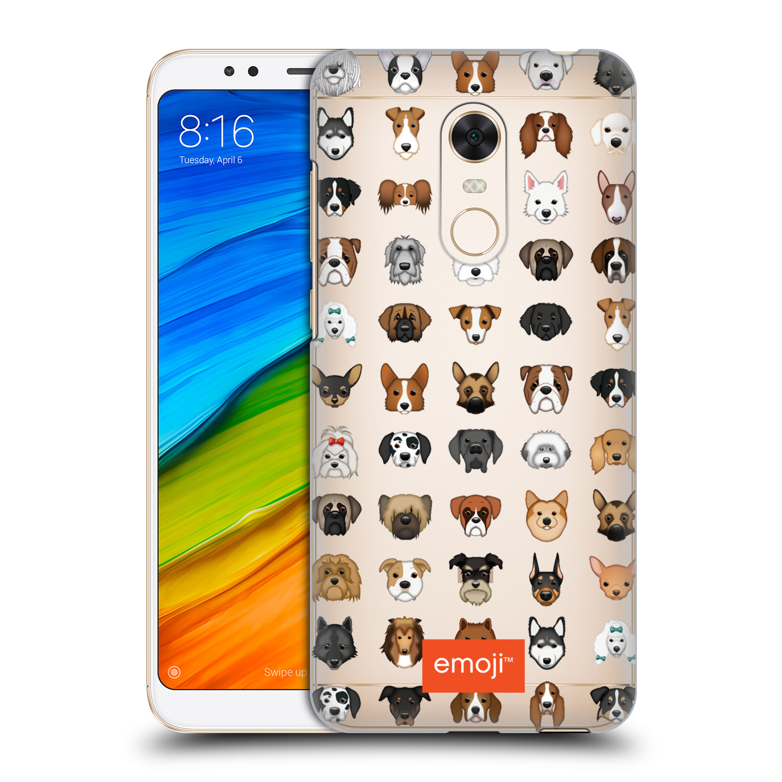 HEAD CASE plastový obal na mobil Xiaomi Redmi 5 PLUS oficiální kryt EMOJI rasy pejsků série 2