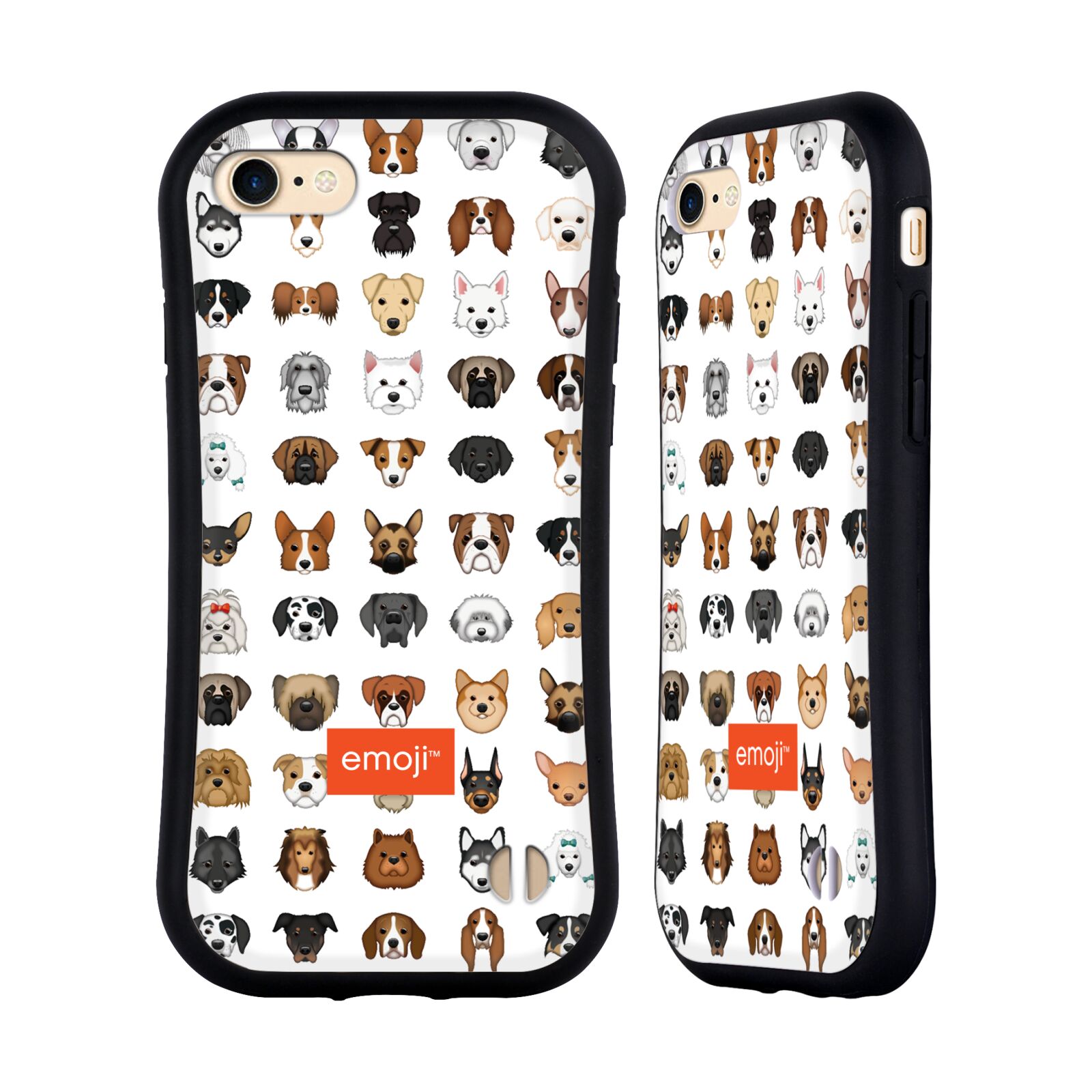 HEAD CASE odolný obal na mobil Apple Iphone 8 oficiální kryt EMOJI rasy pejsků série 2