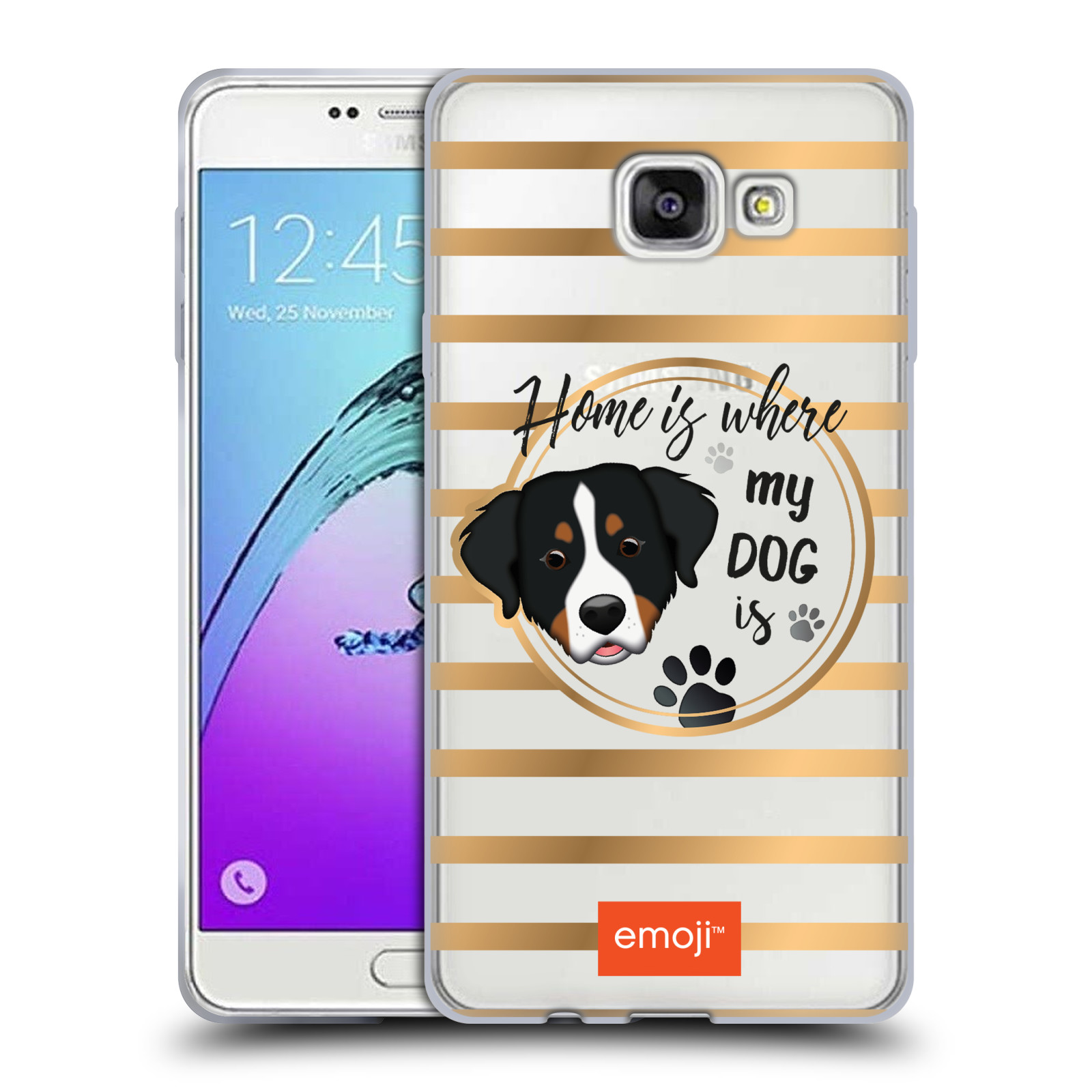 HEAD CASE silikonový obal na mobil Samsung Galaxy A7 2017 (A720) oficiální kryt EMOJI pejskův domov