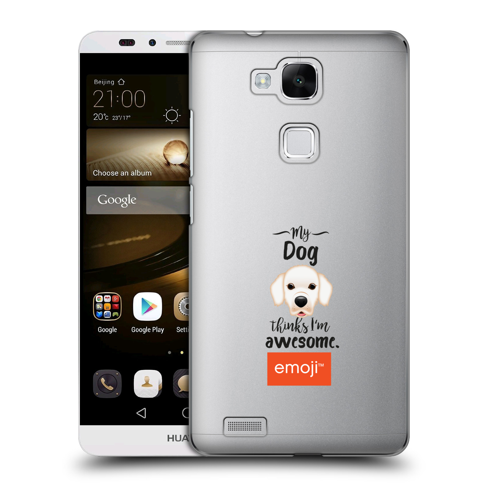 HEAD CASE plastový obal na mobil Huawei Mate 7 oficiální kryt EMOJI Labrador