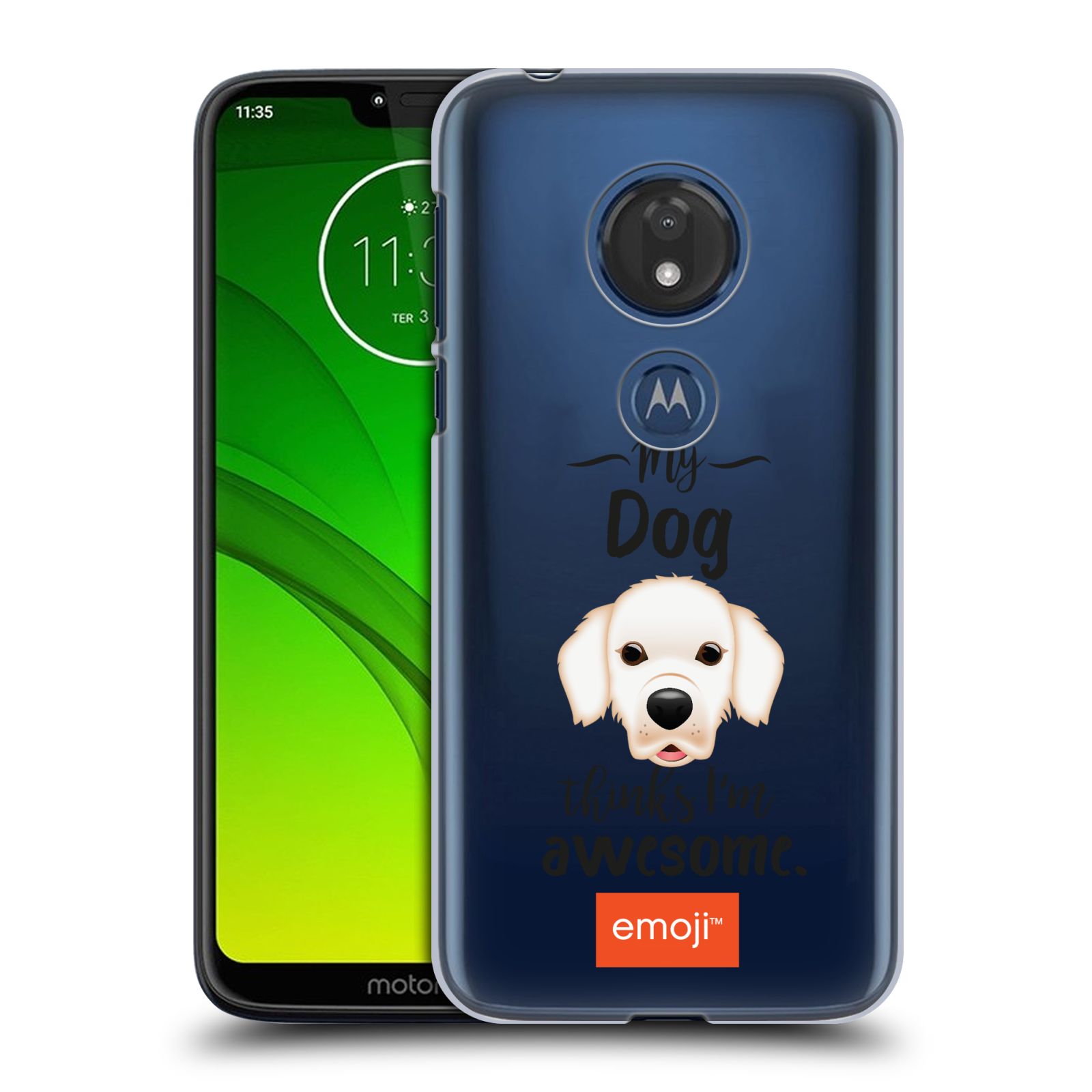 Pouzdro na mobil Motorola Moto G7 Play oficiální kryt EMOJI Labrador