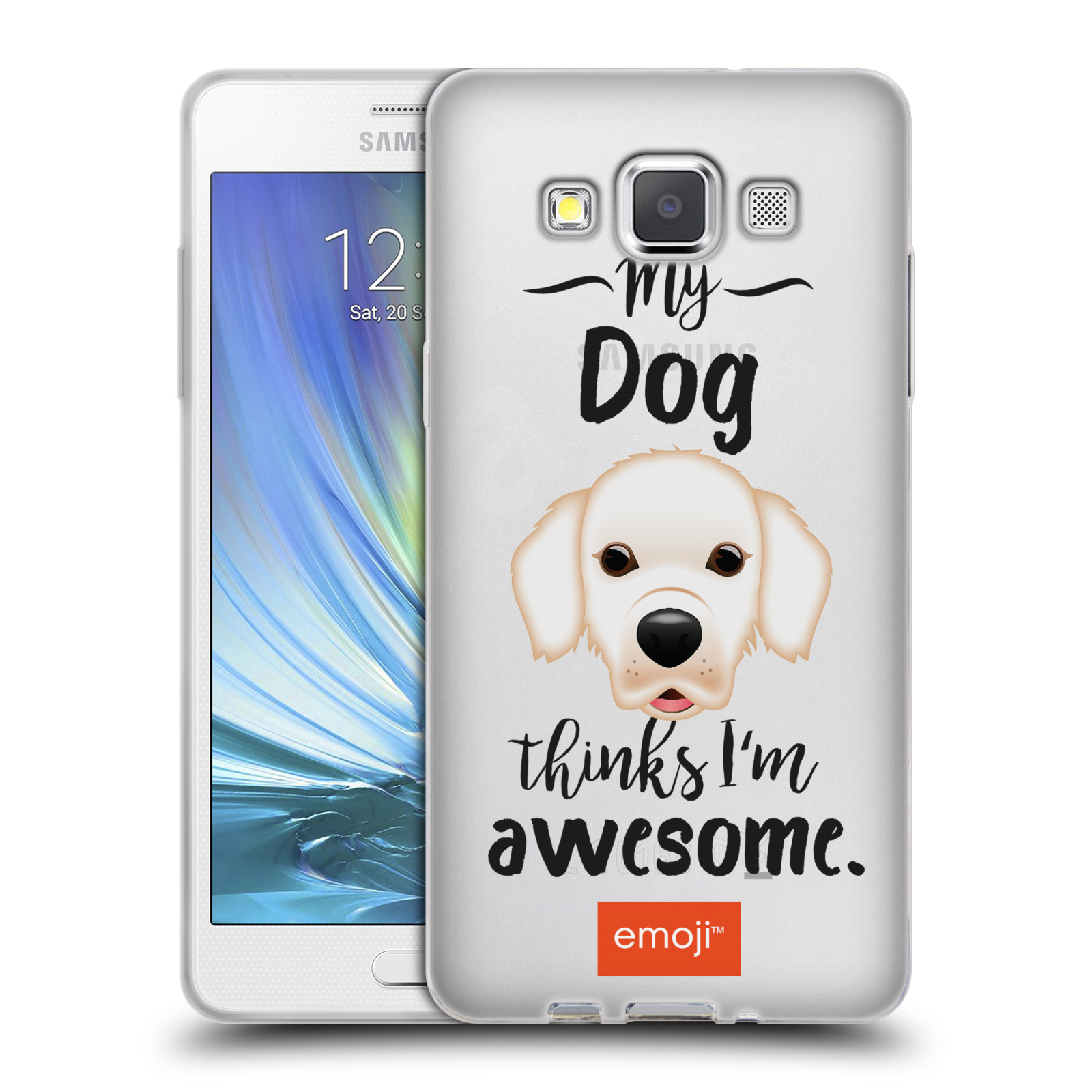 HEAD CASE silikonový obal na mobil Samsung Galaxy A5 (A500) oficiální kryt EMOJI Labrador