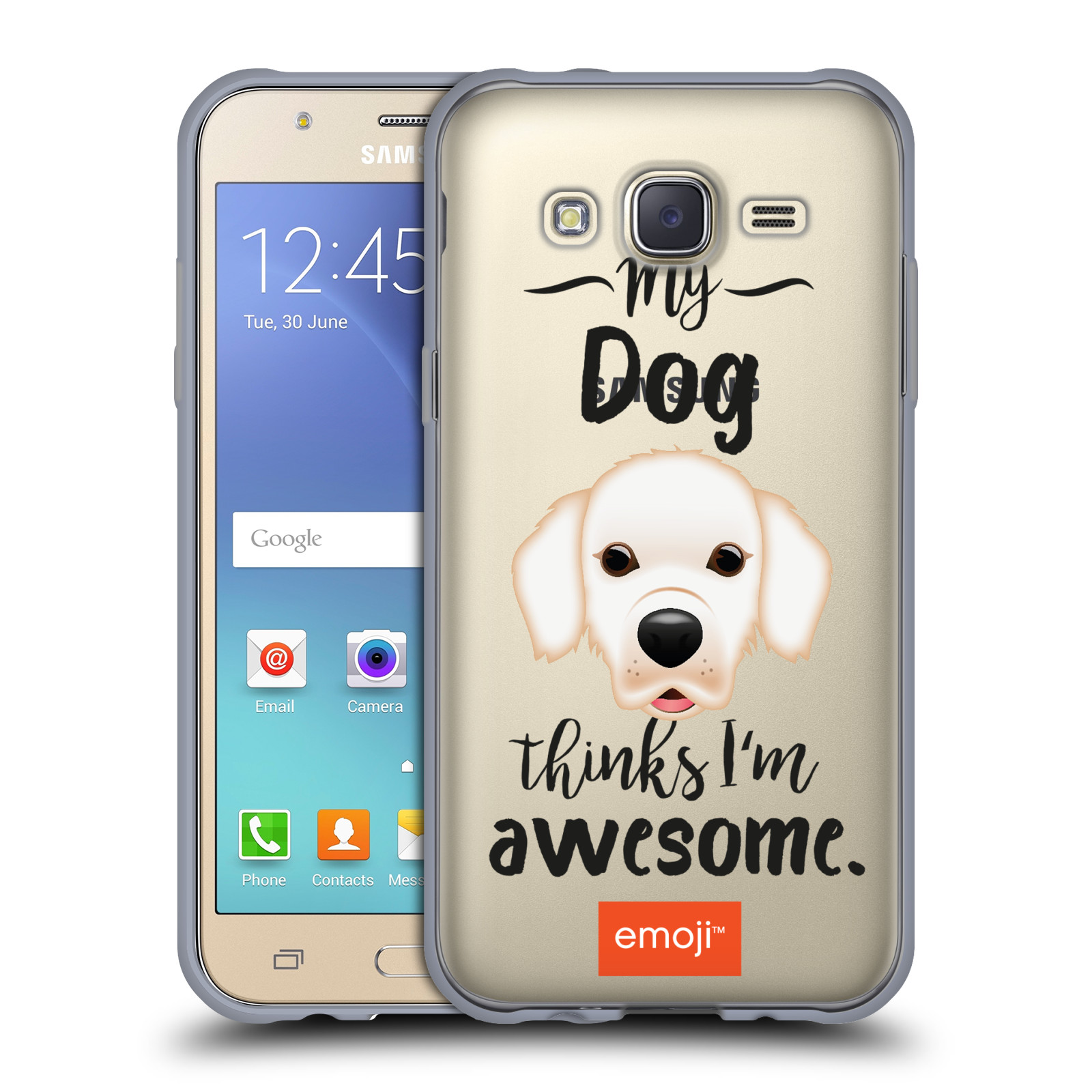 HEAD CASE silikonový obal na mobil Samsung Galaxy J5 2015 (J500) oficiální kryt EMOJI Labrador