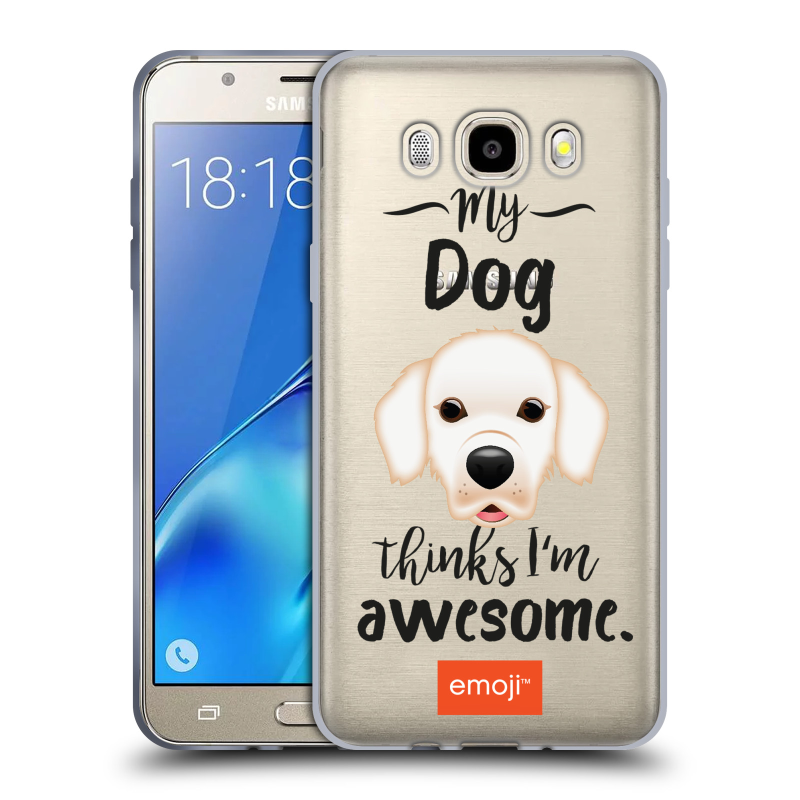 HEAD CASE silikonový obal na mobil Samsung Galaxy J5 2016 (J510) oficiální kryt EMOJI Labrador