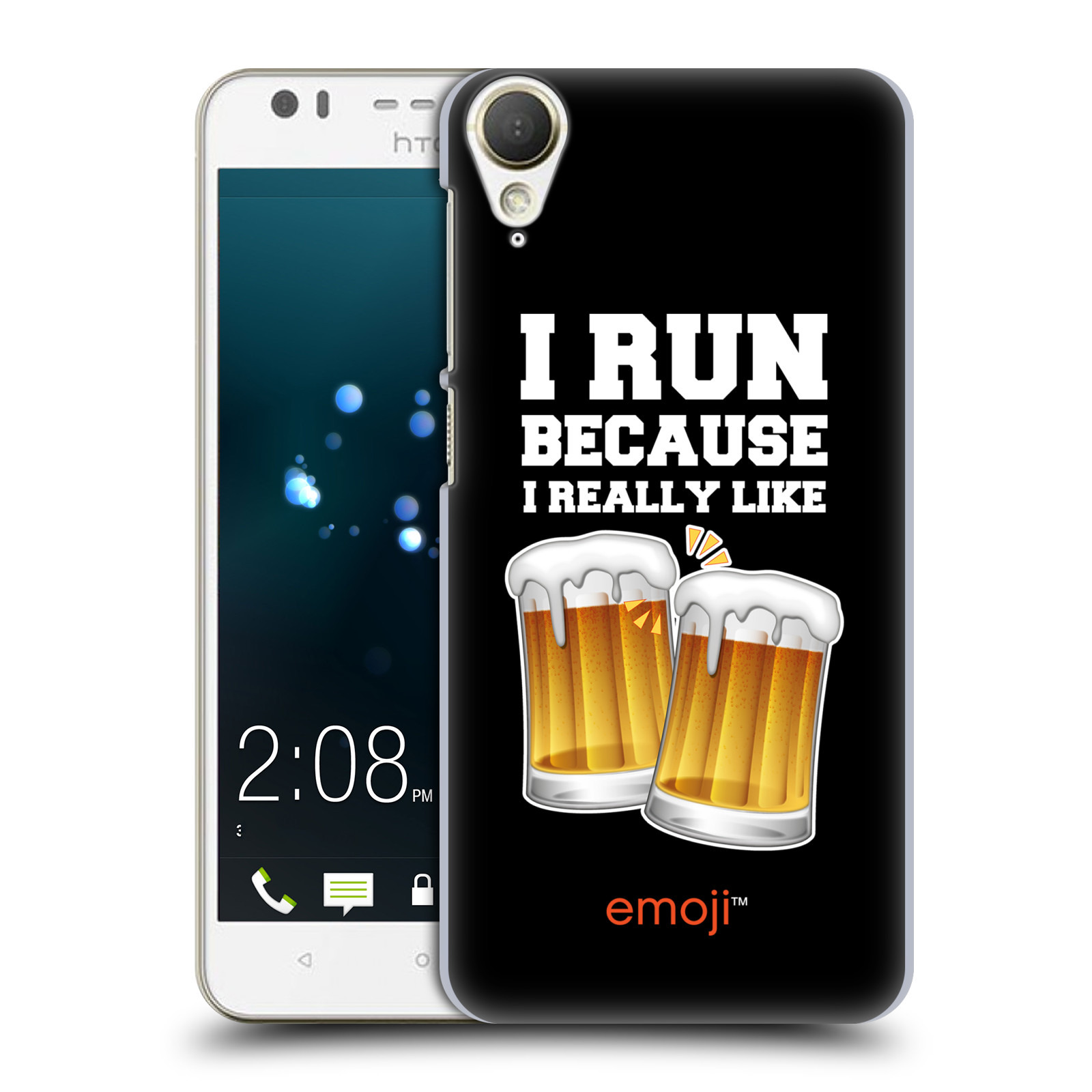 HEAD CASE plastový obal na mobil HTC Desire 10 Lifestyle smajlíci oficiální kryt EMOJI vzor sklenice piva