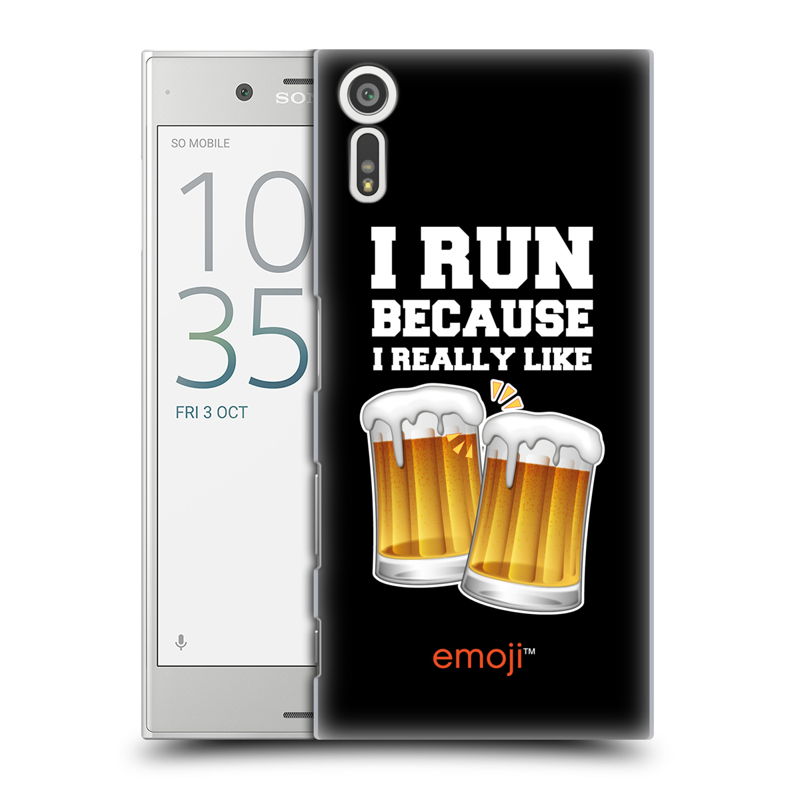 HEAD CASE plastový obal na mobil Sony Xperia XZ smajlíci oficiální kryt EMOJI vzor sklenice piva