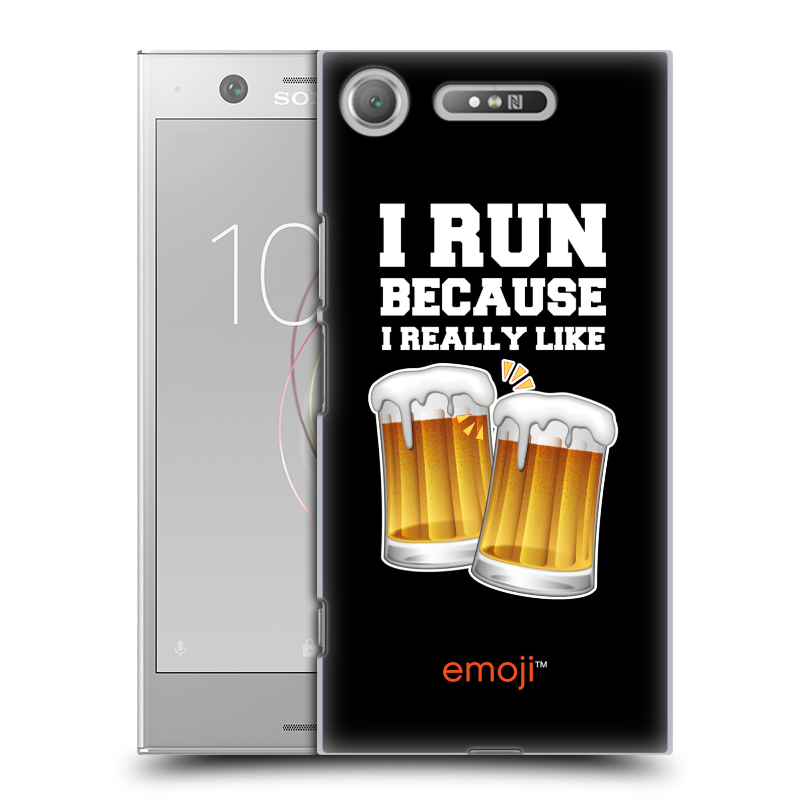 HEAD CASE plastový obal na mobil Sony Xperia XZ1 smajlíci oficiální kryt EMOJI vzor sklenice piva