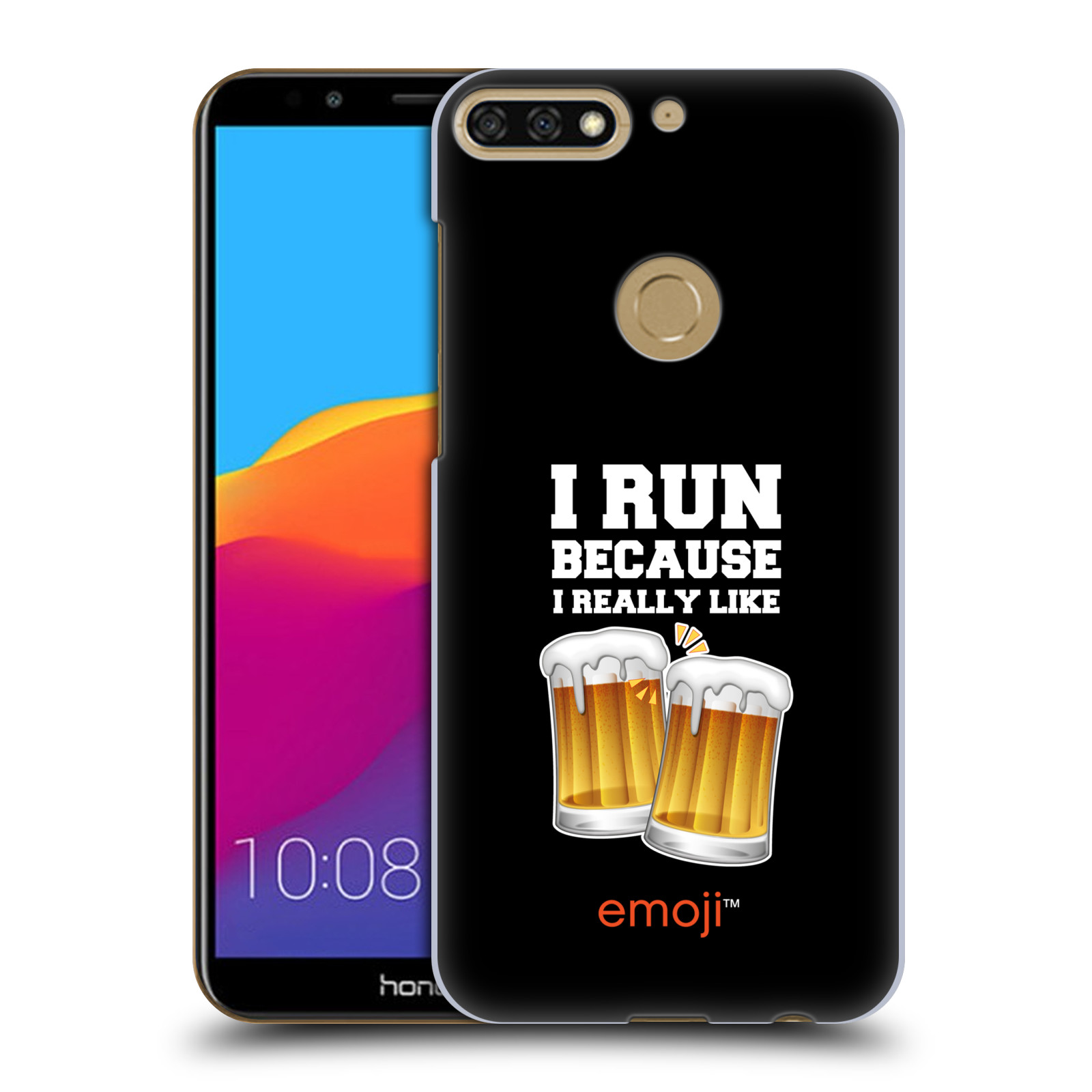 HEAD CASE plastový obal na mobil Honor 7c smajlíci oficiální kryt EMOJI vzor sklenice piva
