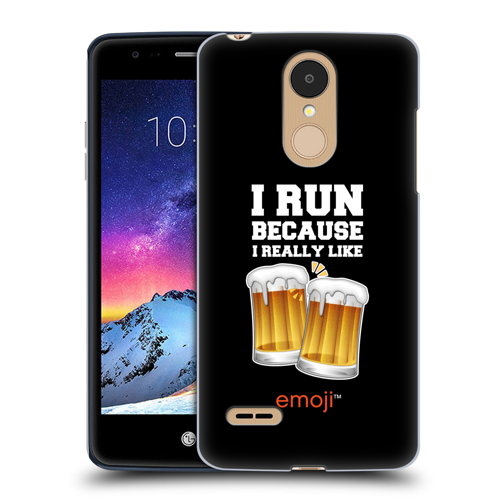 HEAD CASE plastový obal na mobil LG K9 / K8 2018 smajlíci oficiální kryt EMOJI vzor sklenice piva