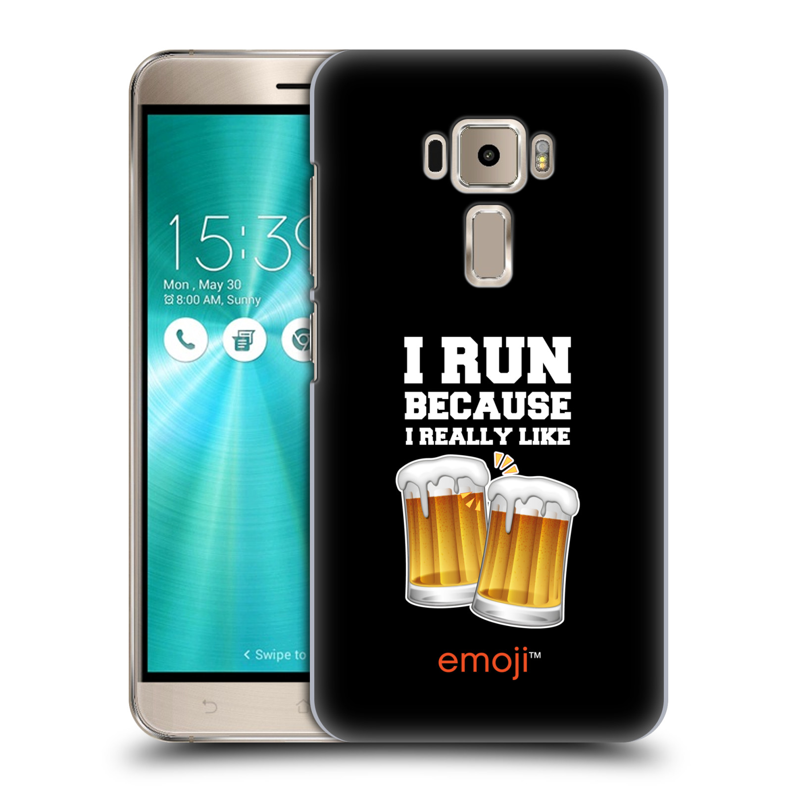 HEAD CASE plastový obal na mobil Asus Zenfone 3 ZE520KL smajlíci oficiální kryt EMOJI vzor sklenice piva