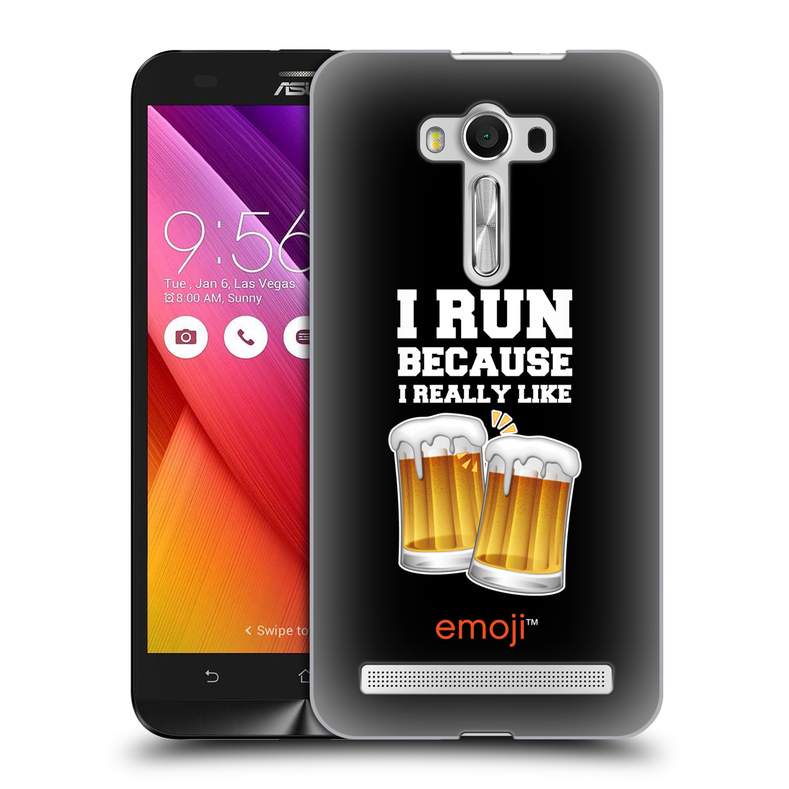 HEAD CASE plastový obal na mobil Asus Zenfone 2 LASER (5,5 displej ZE550KL) smajlíci oficiální kryt EMOJI vzor sklenice piva