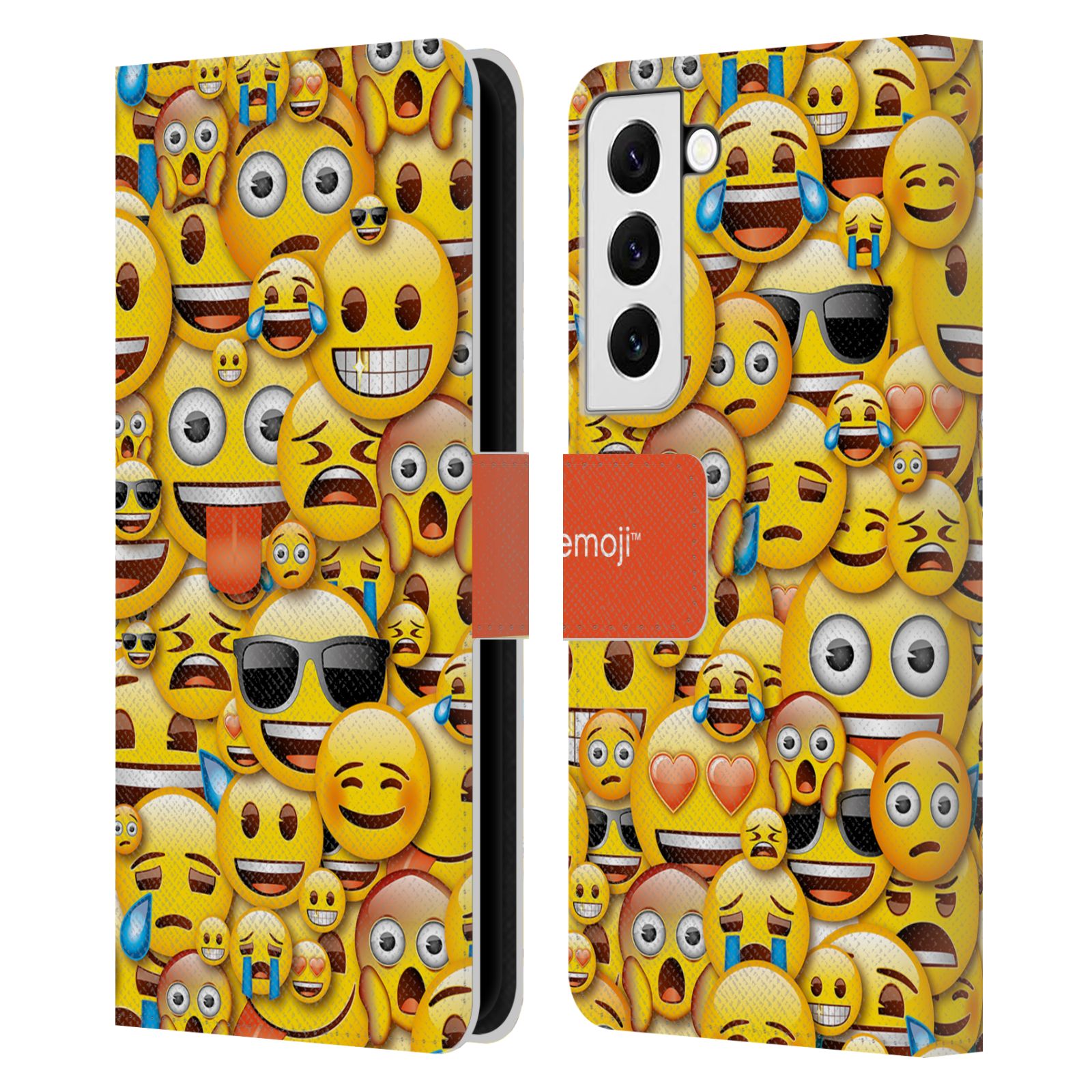Pouzdro HEAD CASE na mobil Samsung Galaxy S22 / S22 5G  Emoji hromada smajlíků