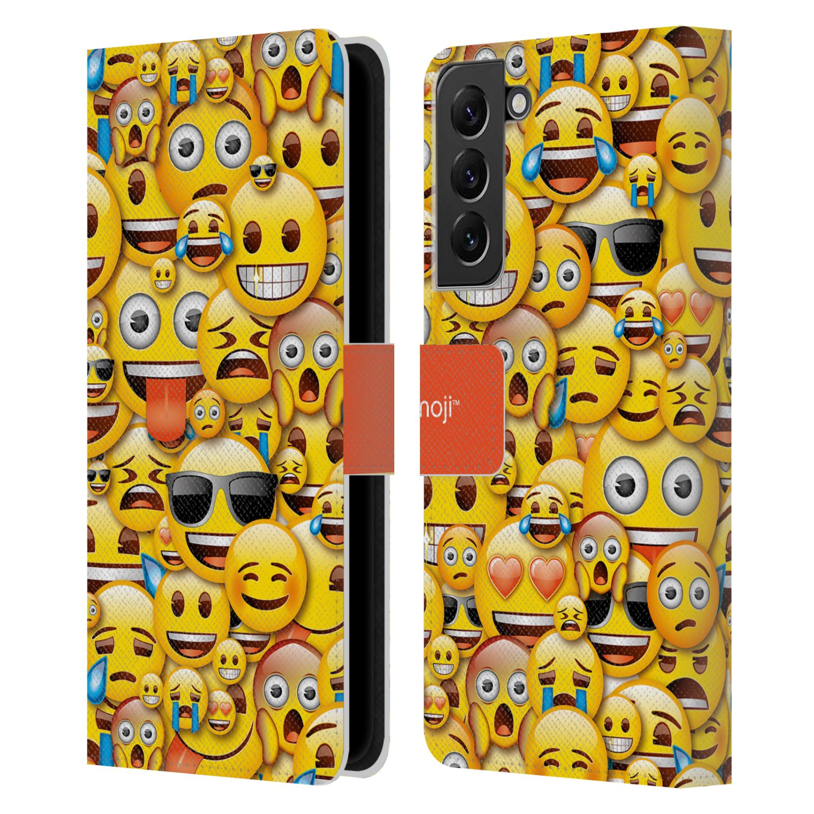 Pouzdro HEAD CASE na mobil Samsung Galaxy S22+ / S22+ 5G  Emoji hromada smajlíků